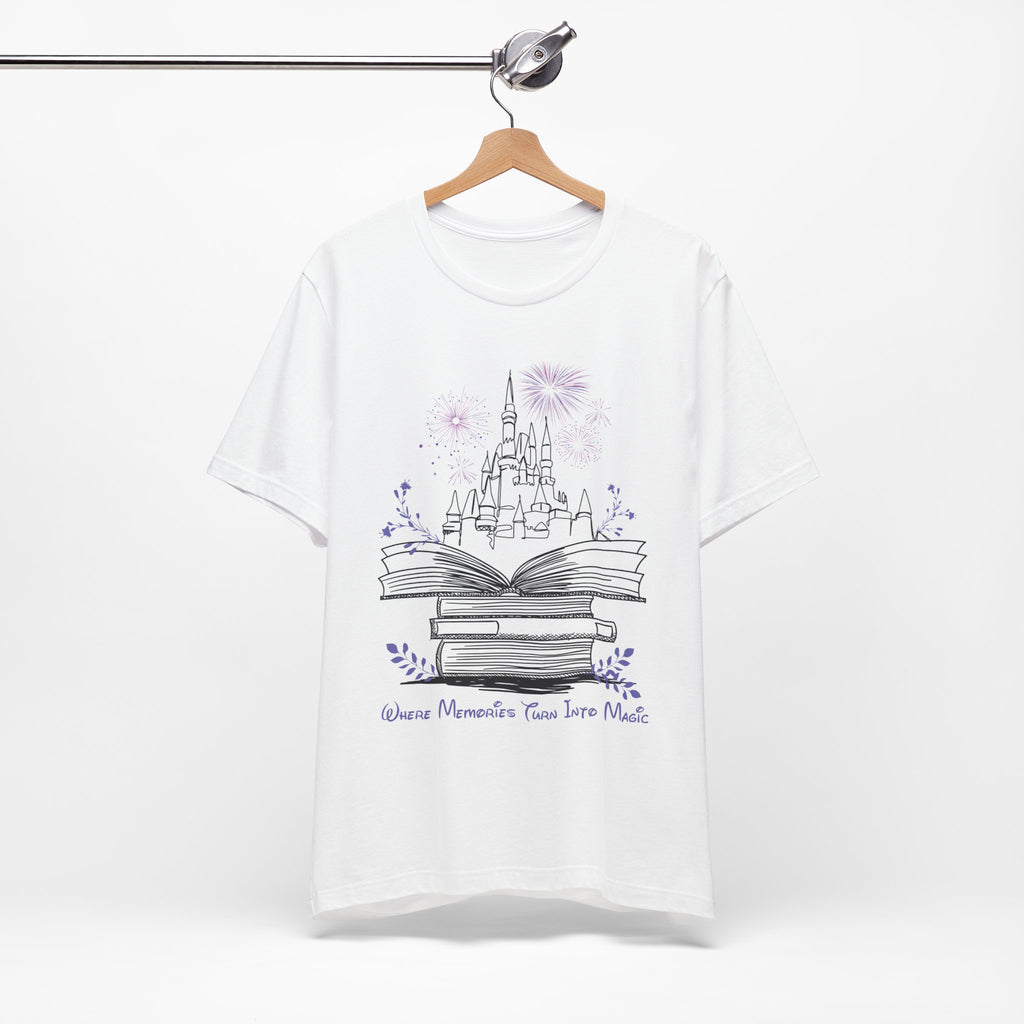 Where Memories Turn Into Magic Tee- Magical Vacation Castle Fireworks Shirt