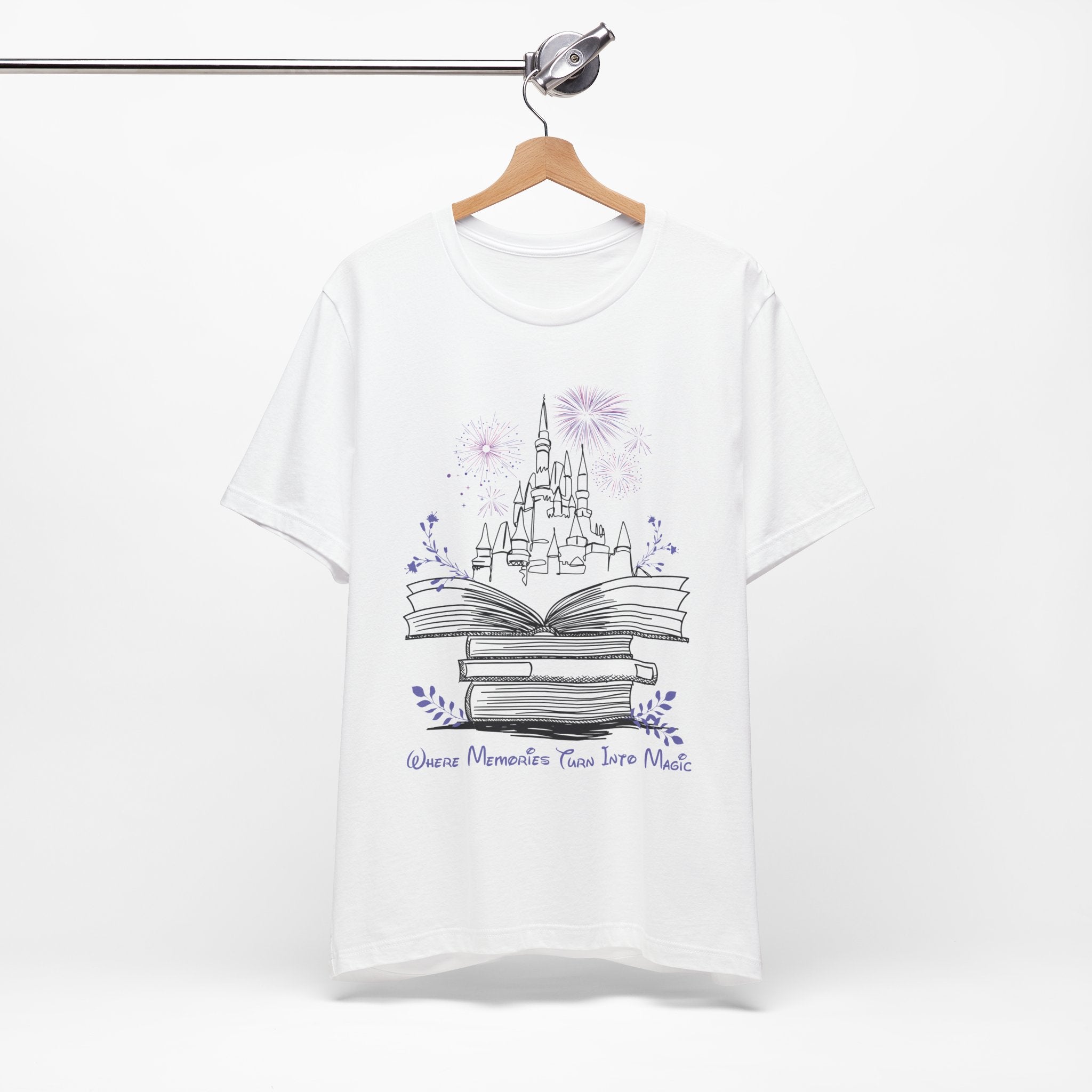 Where Memories Turn Into Magic Tee- Magical Vacation Castle Fireworks Shirt
