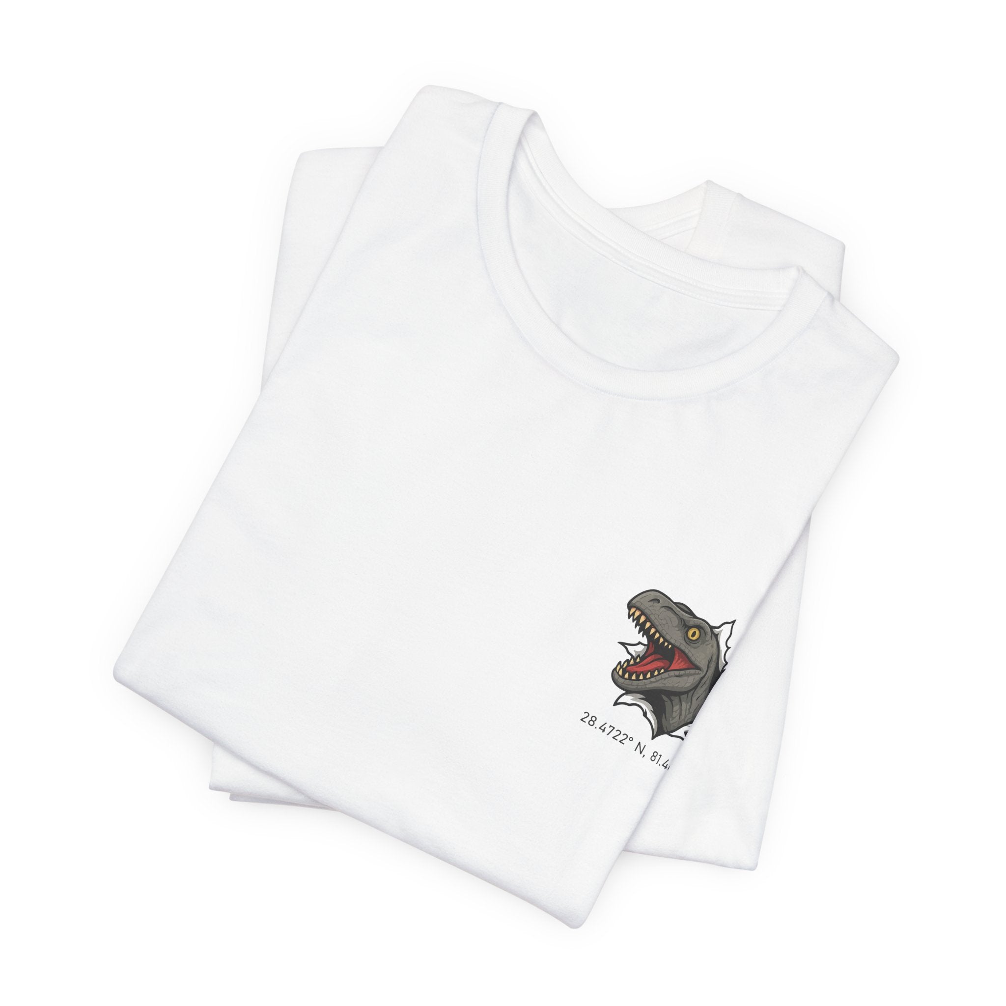 Raptor Park Day Shirt- Universal Inspired Dinosaur Tee, Double-Sided Jurassic Design