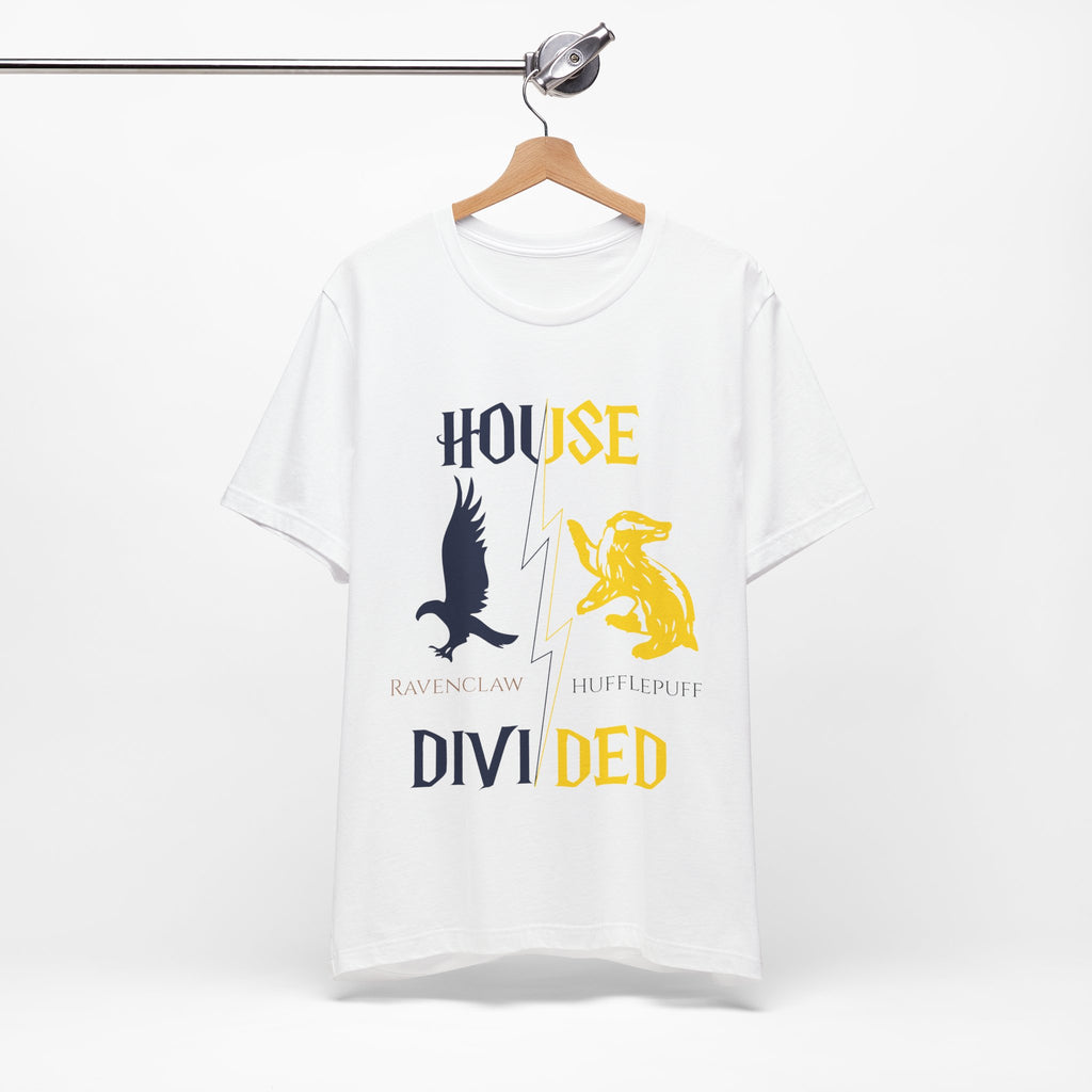 Ravenclaw Hufflepuff Shirt | House Divided Tee | Wizarding Couple Gift