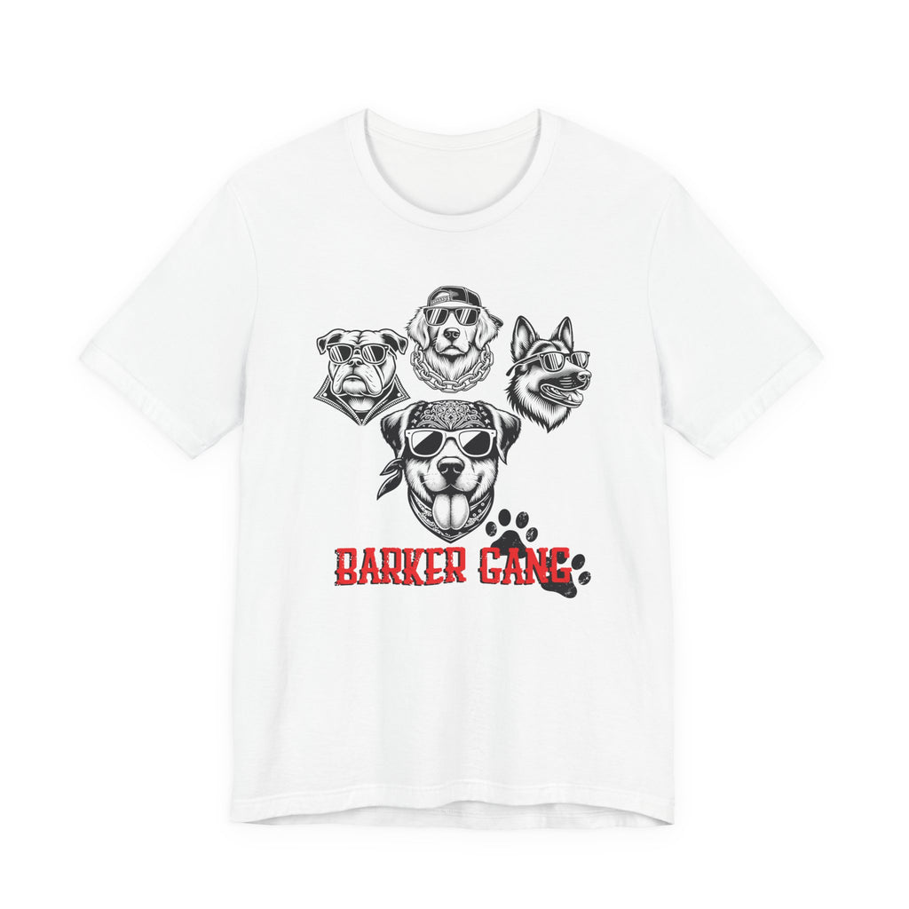 Barker Gang Tee- Funny Biker Dog Shirt