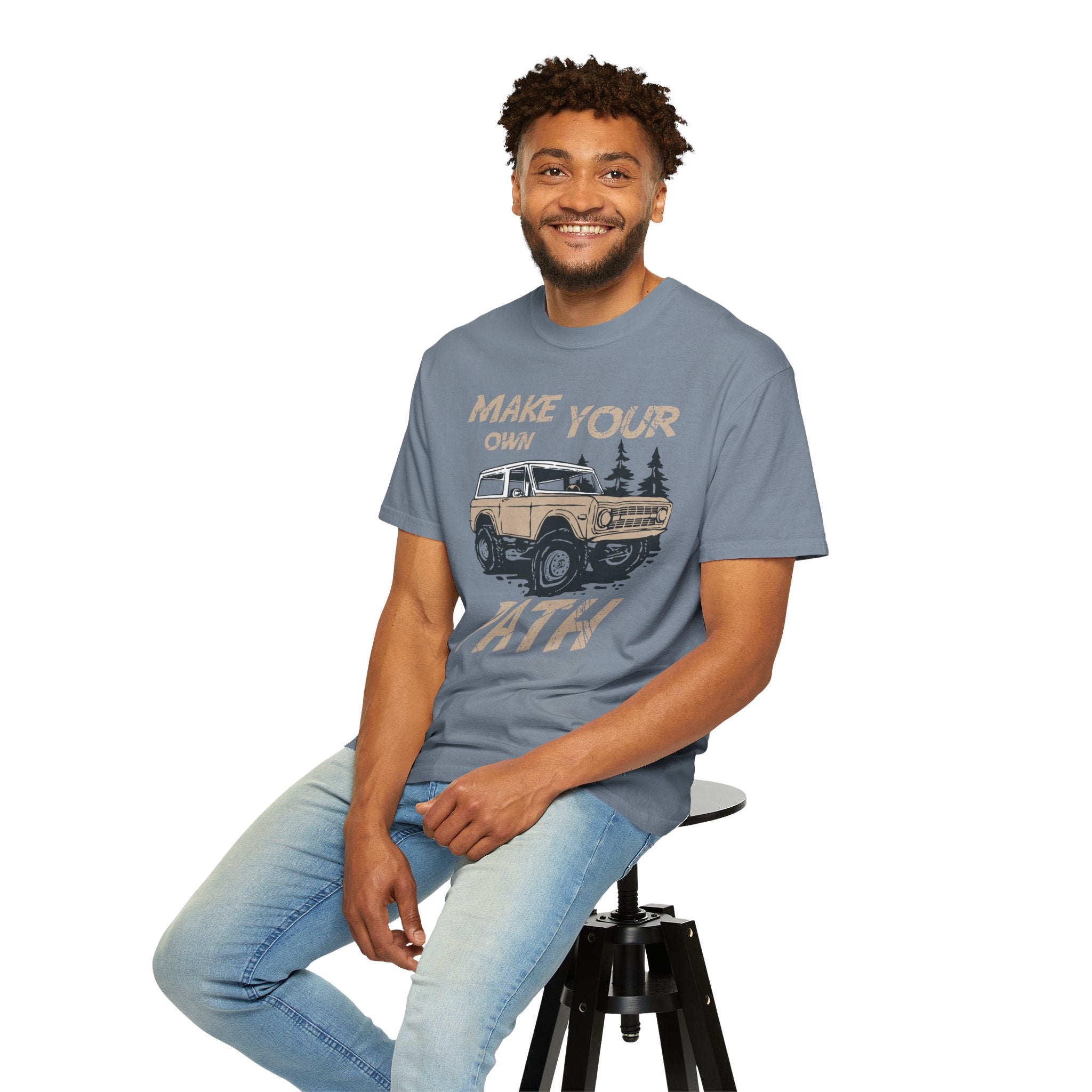 Make Your Own Path Shirt- Vintage Bronco Adventure Tee, Off Road 4x4 Shirt
