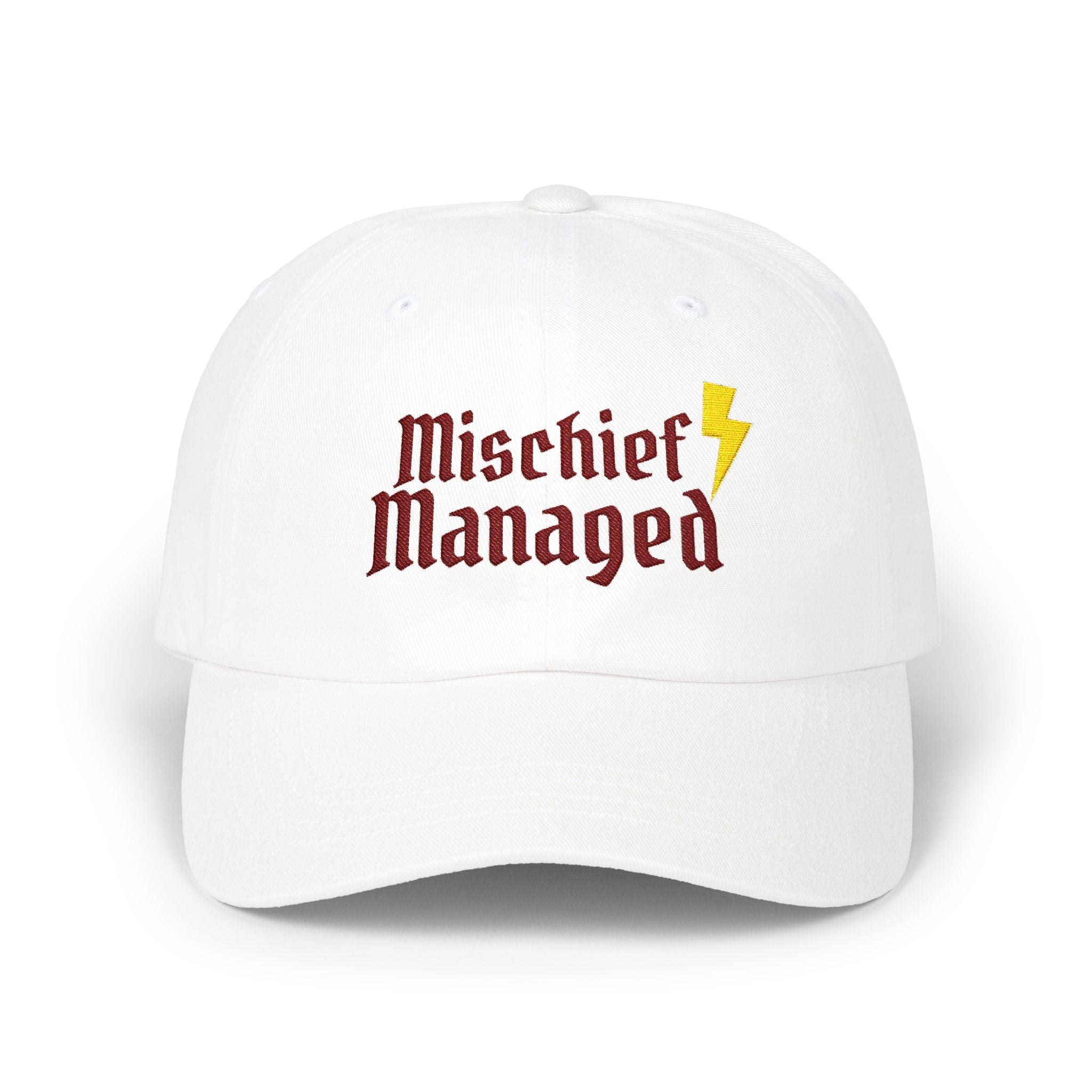 Mischief Managed Hat- Embroidered Wizard Inspired Dad Cap