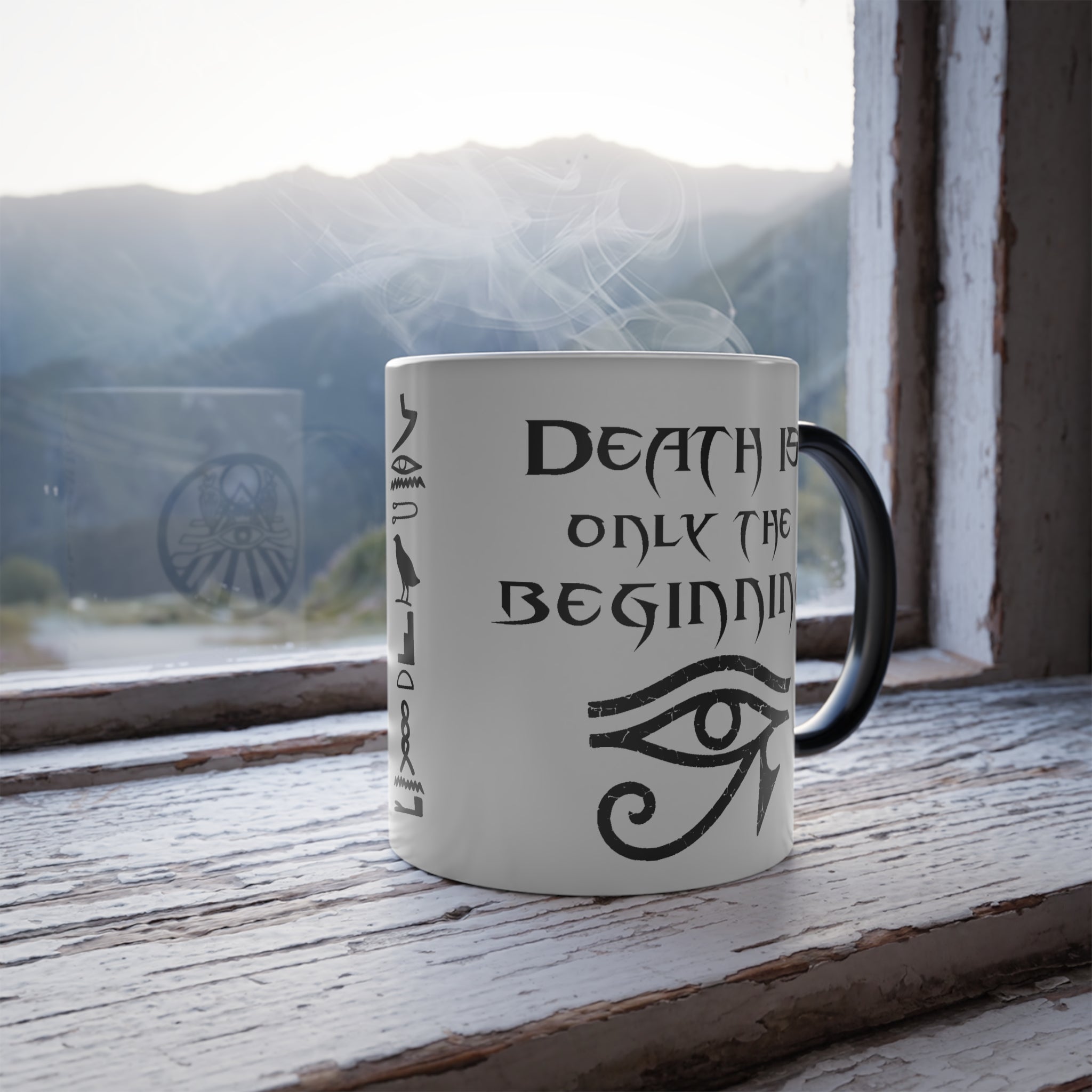 Death Is Only the Beginning Mug – Mummy Ride-Inspired Color-Changing Cup