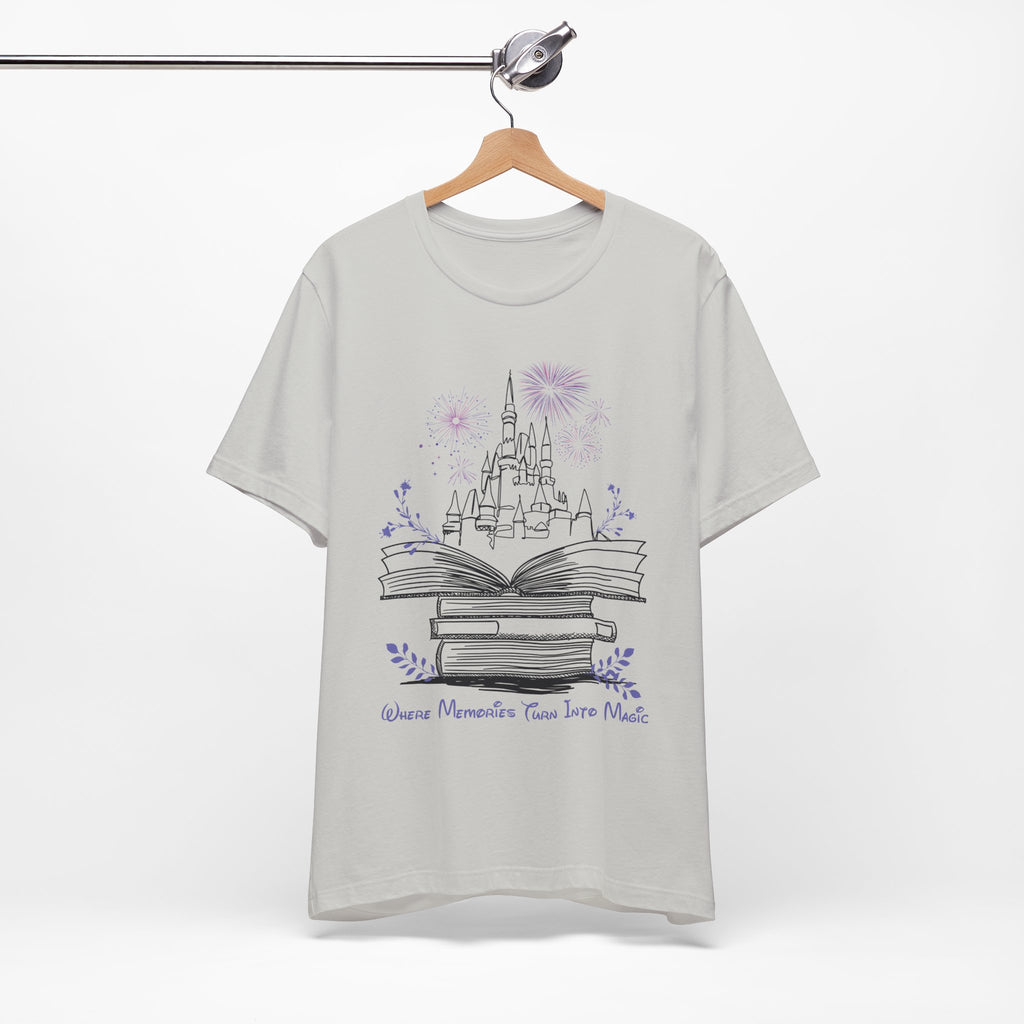 Where Memories Turn Into Magic Tee- Magical Vacation Castle Fireworks Shirt