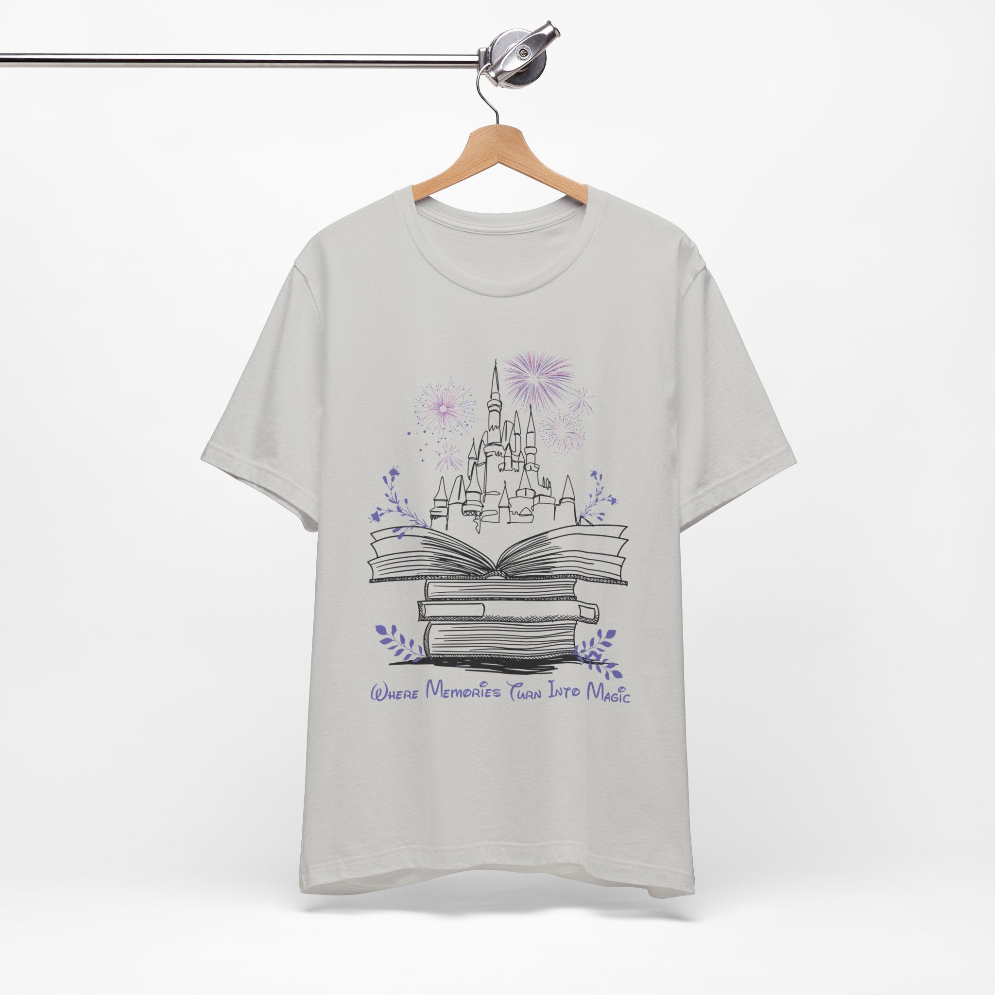 Where Memories Turn Into Magic Tee- Magical Vacation Castle Fireworks Shirt