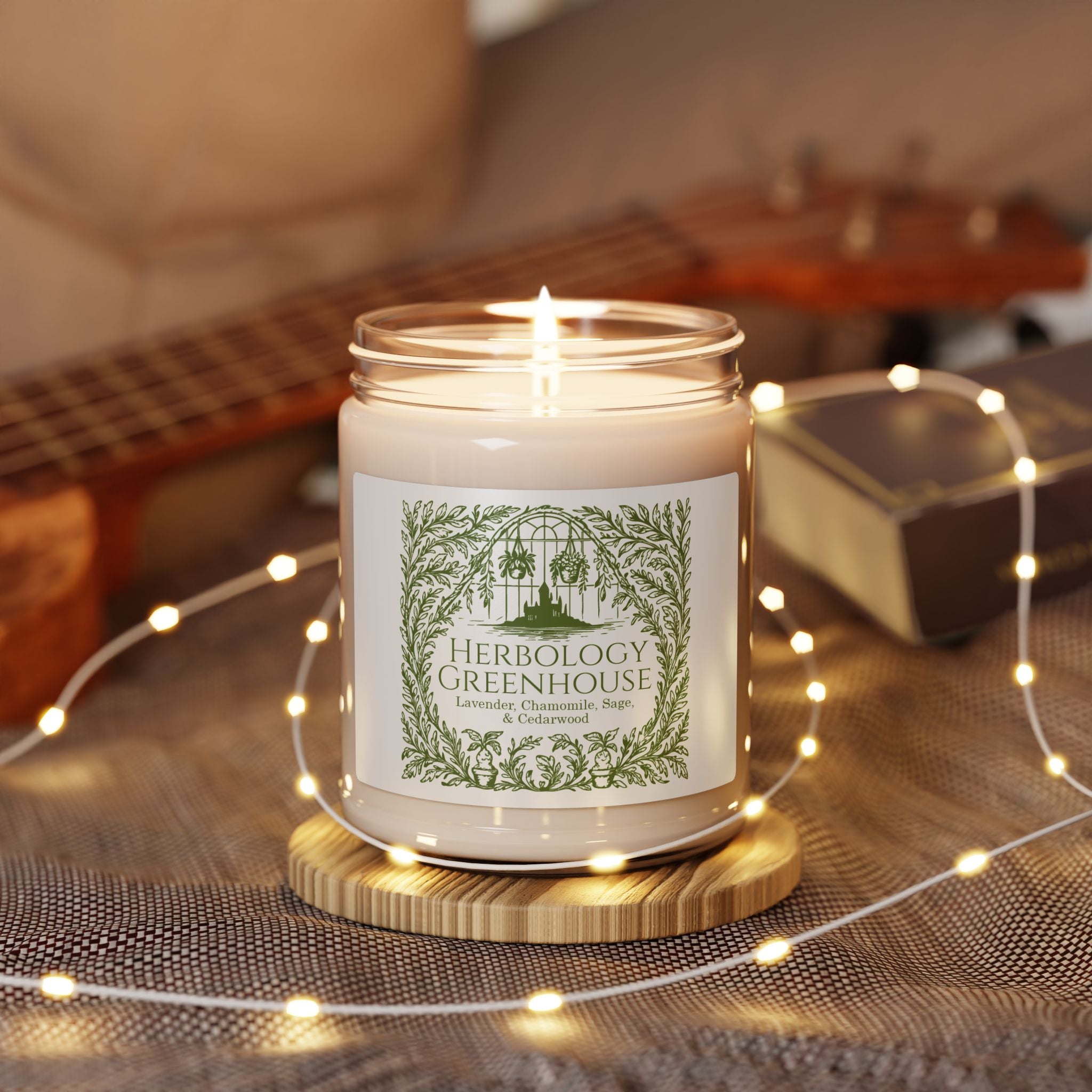 Herbology Greenhouse- Lavender Chamomile Soy Candle, Botanical Greenhouse Scent