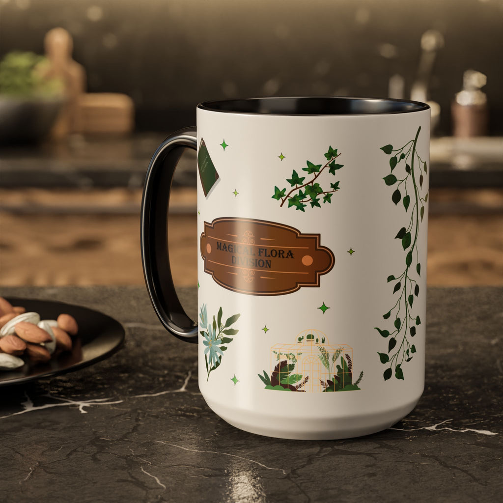 Bowtruckle Botanist Guild Mug- Magical Flora Division 15oz Fantasy Coffee Mug