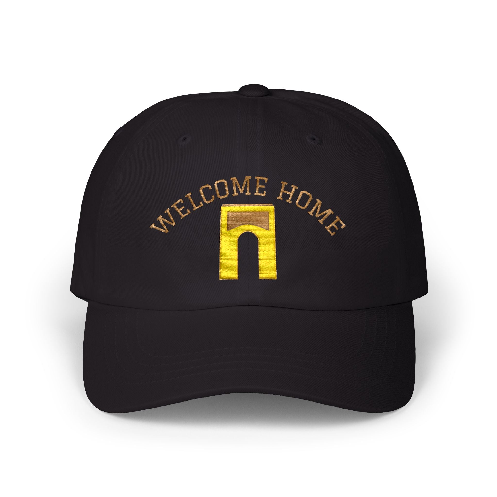 Welcome Home Hat- Embroidered Arch Theme Park Inspired Dad Cap