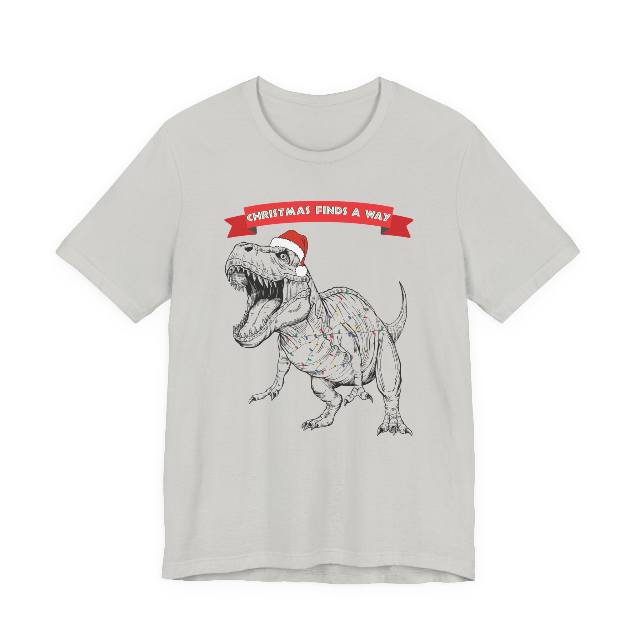 Christmas Finds a Way Shirt- Funny Jurassic Park Dinosaur Shirt