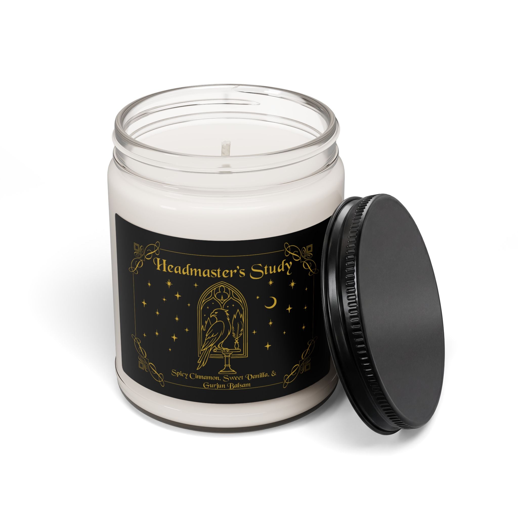 Headmaster's Study- Cinnamon Vanilla Balsam Soy Candle, Magical Library Scent