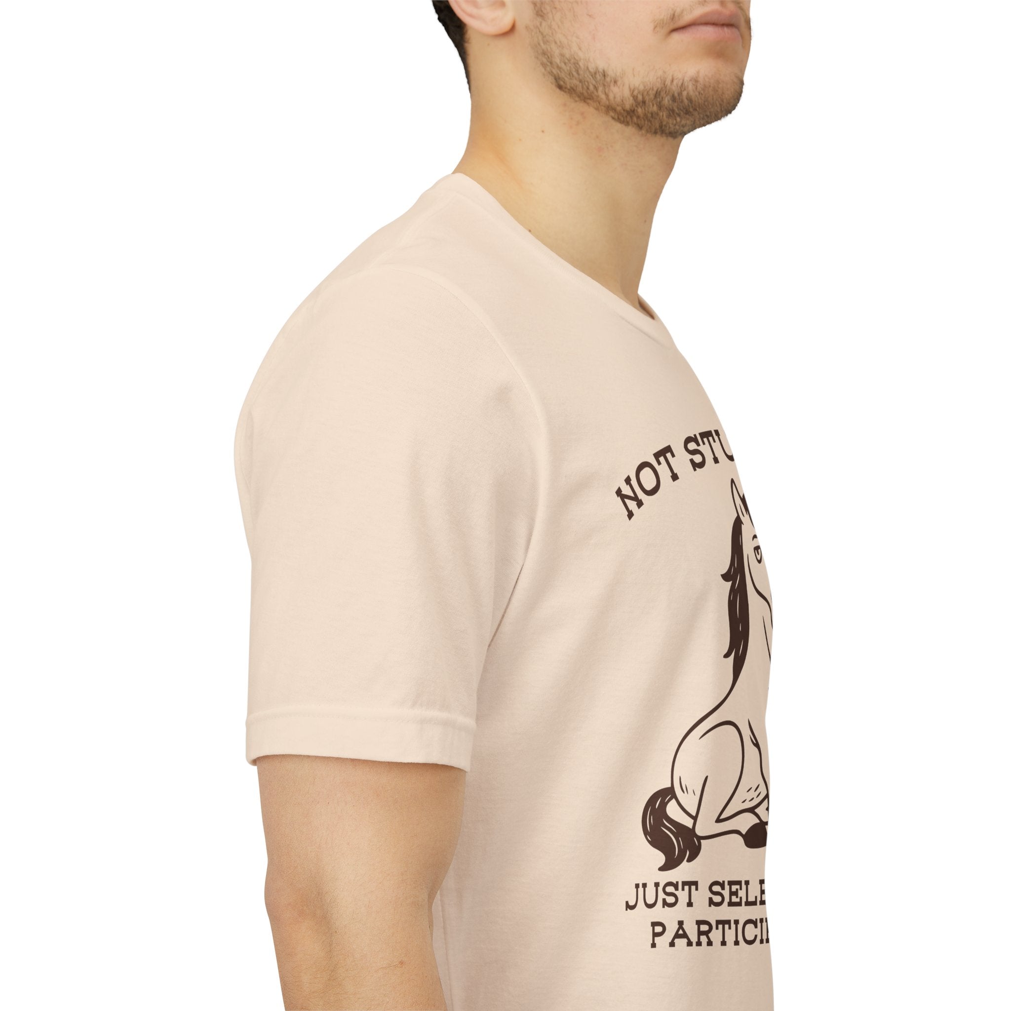 Not Stubborn Just Selectively Participating Shirt | Funny Horse Tee | Meltdown Menagerie Collection