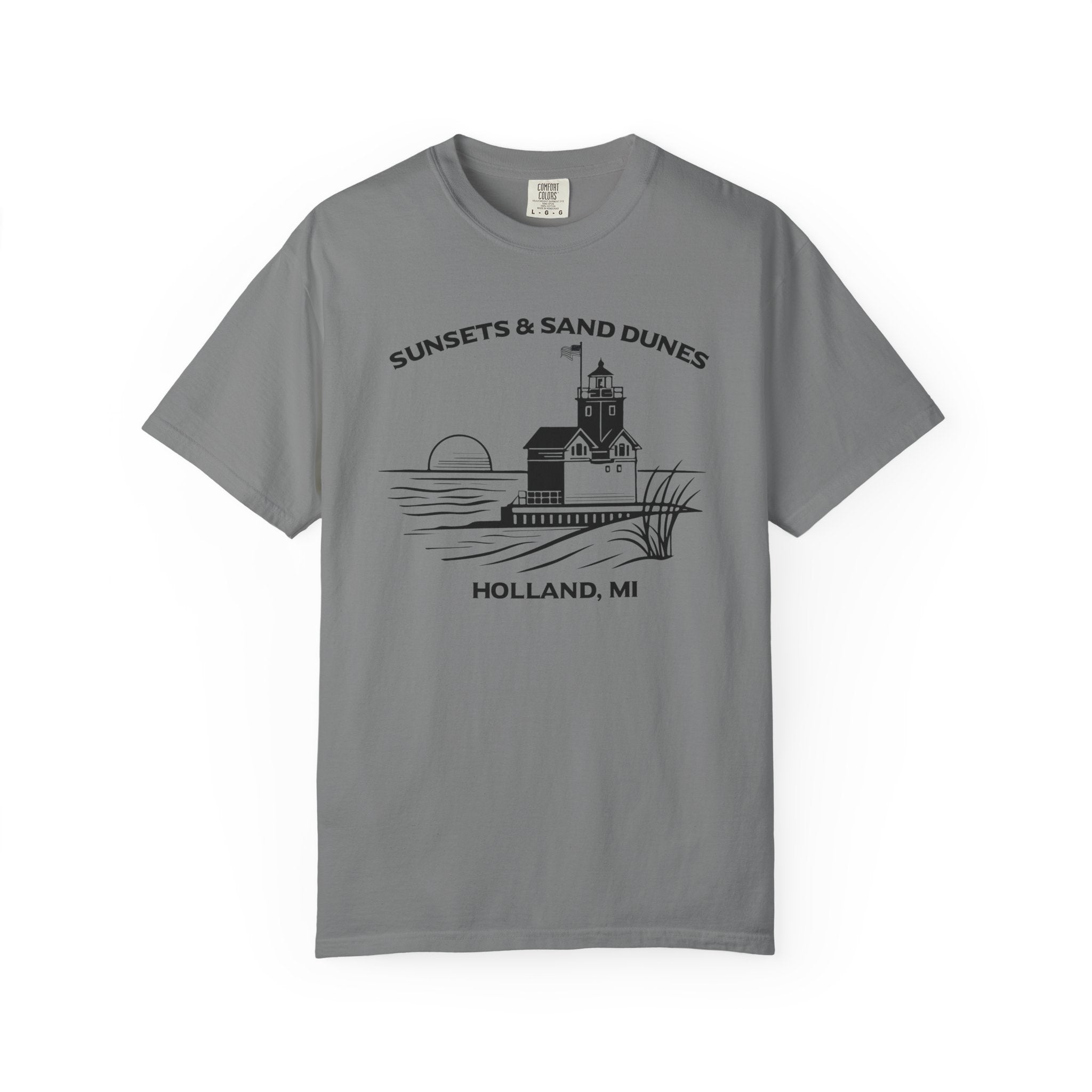 Sunsets & Sand Dunes Shirt | Holland Michigan Big Red Lighthouse Tee