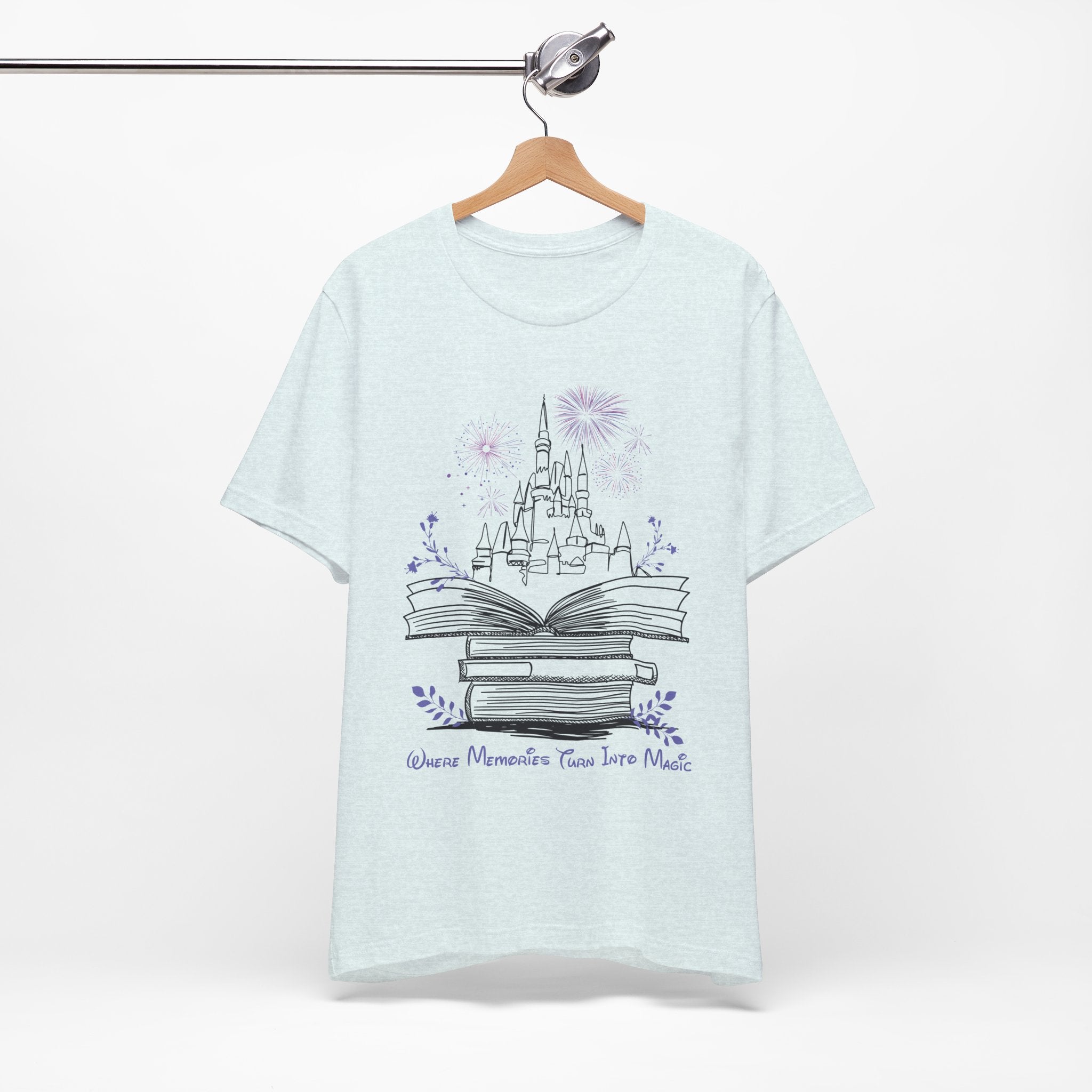 Where Memories Turn Into Magic Tee- Magical Vacation Castle Fireworks Shirt
