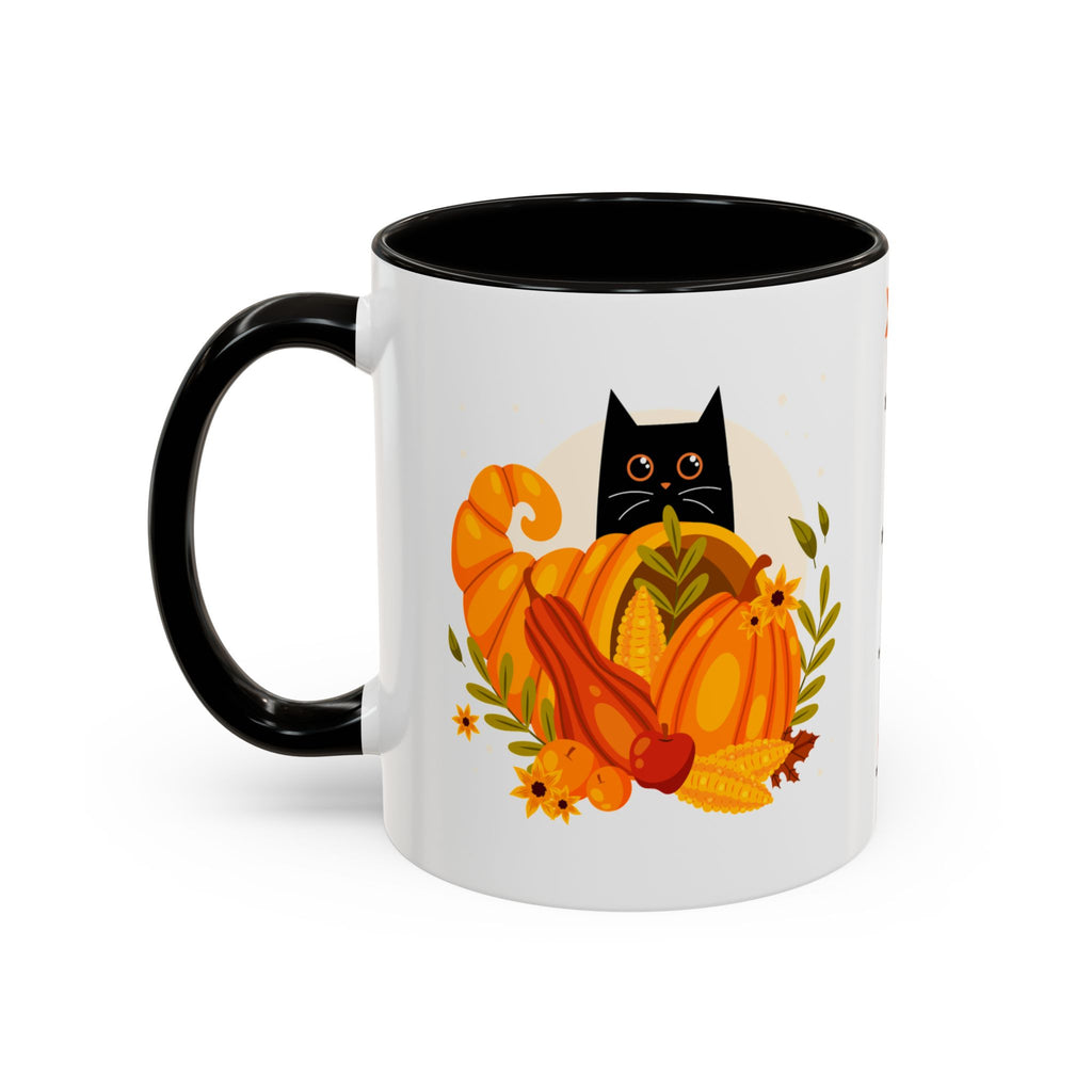 Emotionally Unstable Seasonally Festive 11oz Mug- Cute Black Cat Fall Coffee Mug
