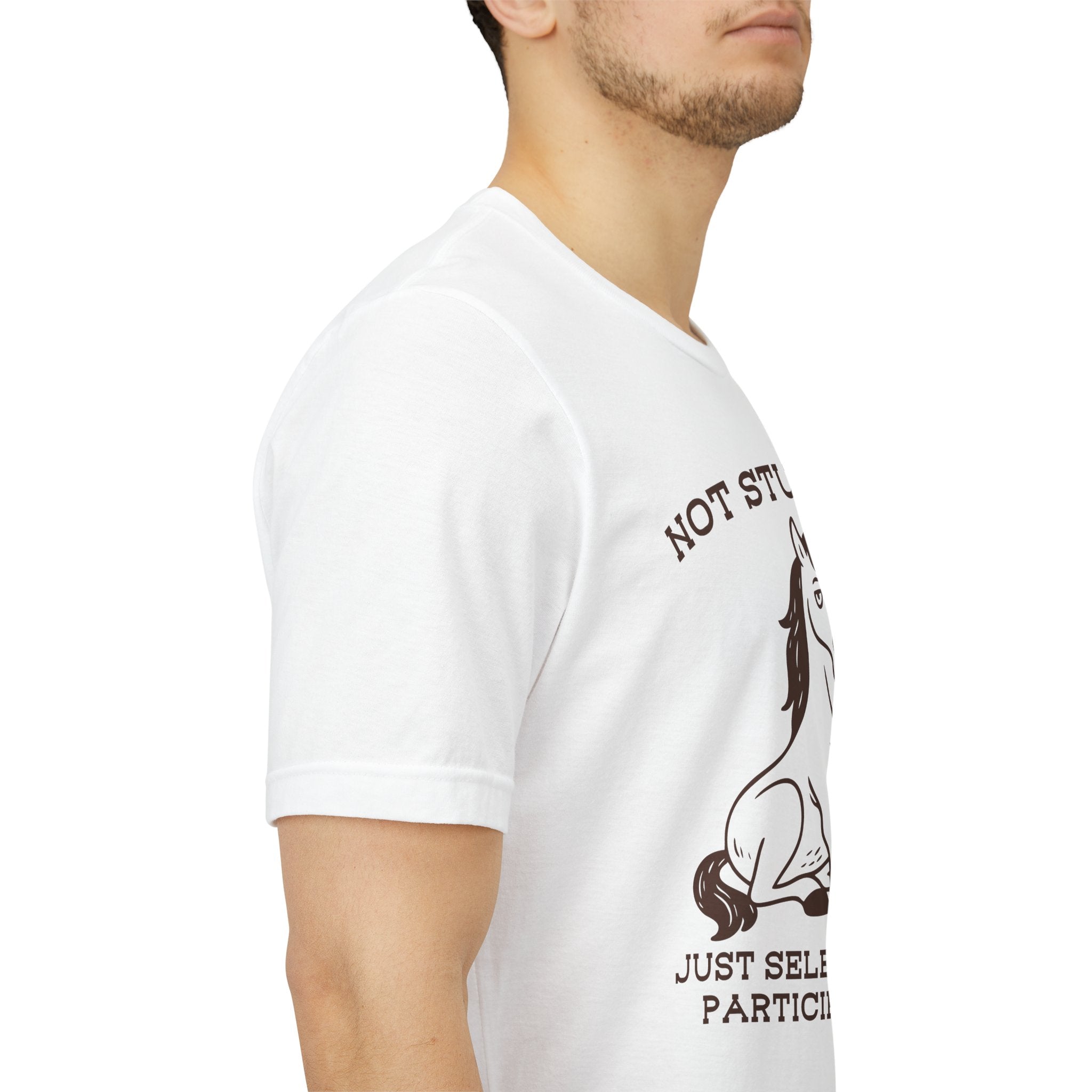 Not Stubborn Just Selectively Participating Shirt | Funny Horse Tee | Meltdown Menagerie Collection