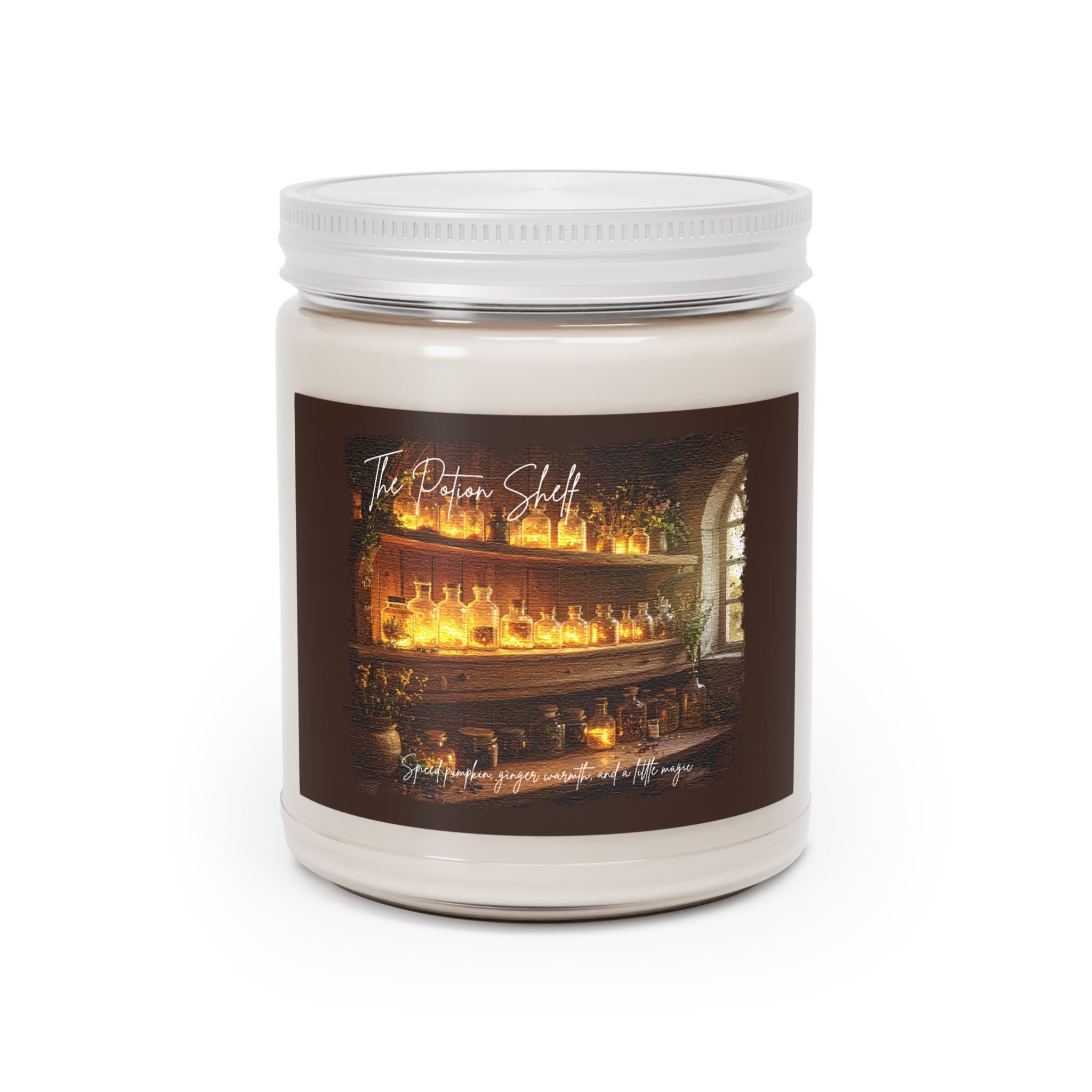 The Potion Shelf Candle- Magical Cozy Spice Scent