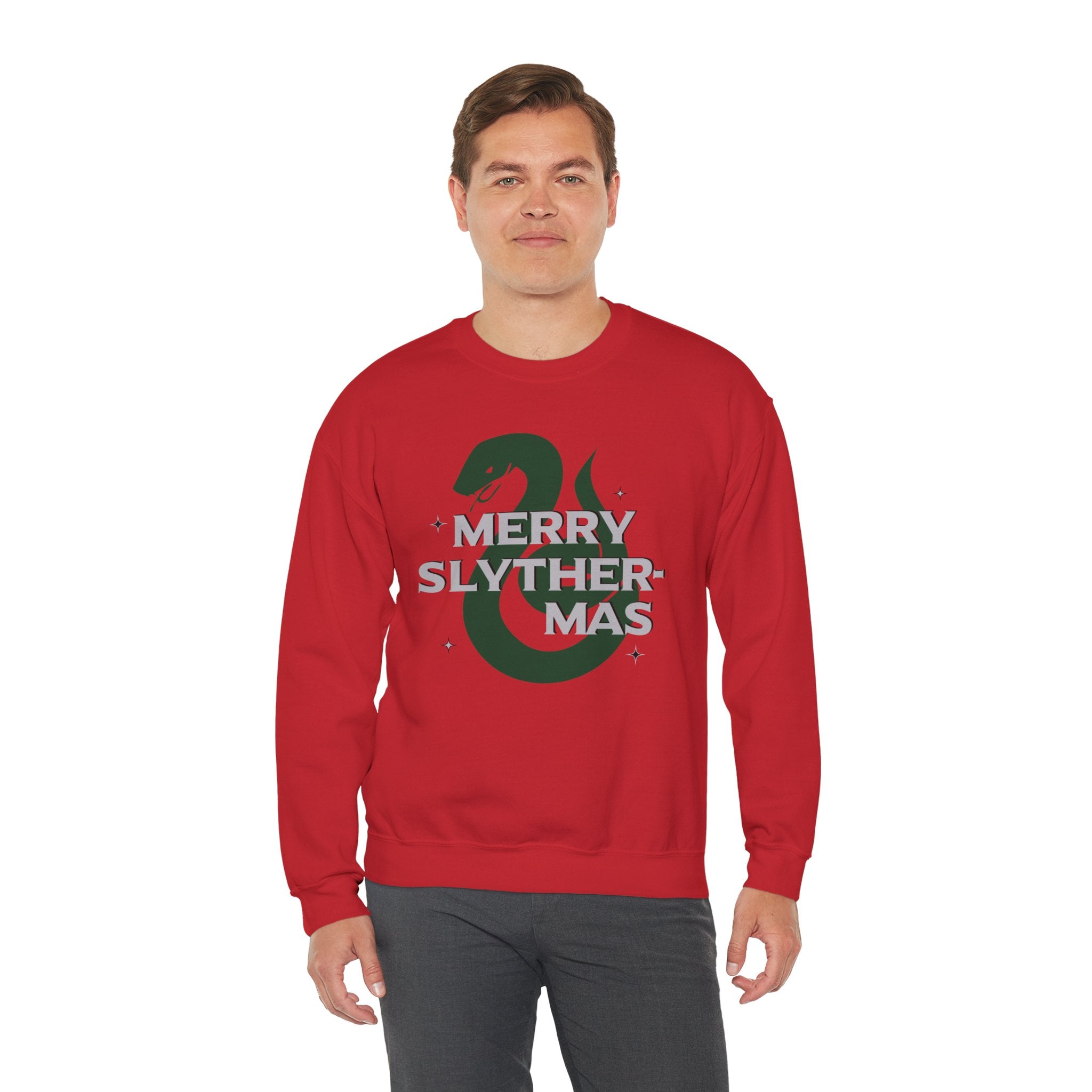 Merry Slyther-mas Crewneck Sweatshirt- Wizard Christmas Sweatshirt
