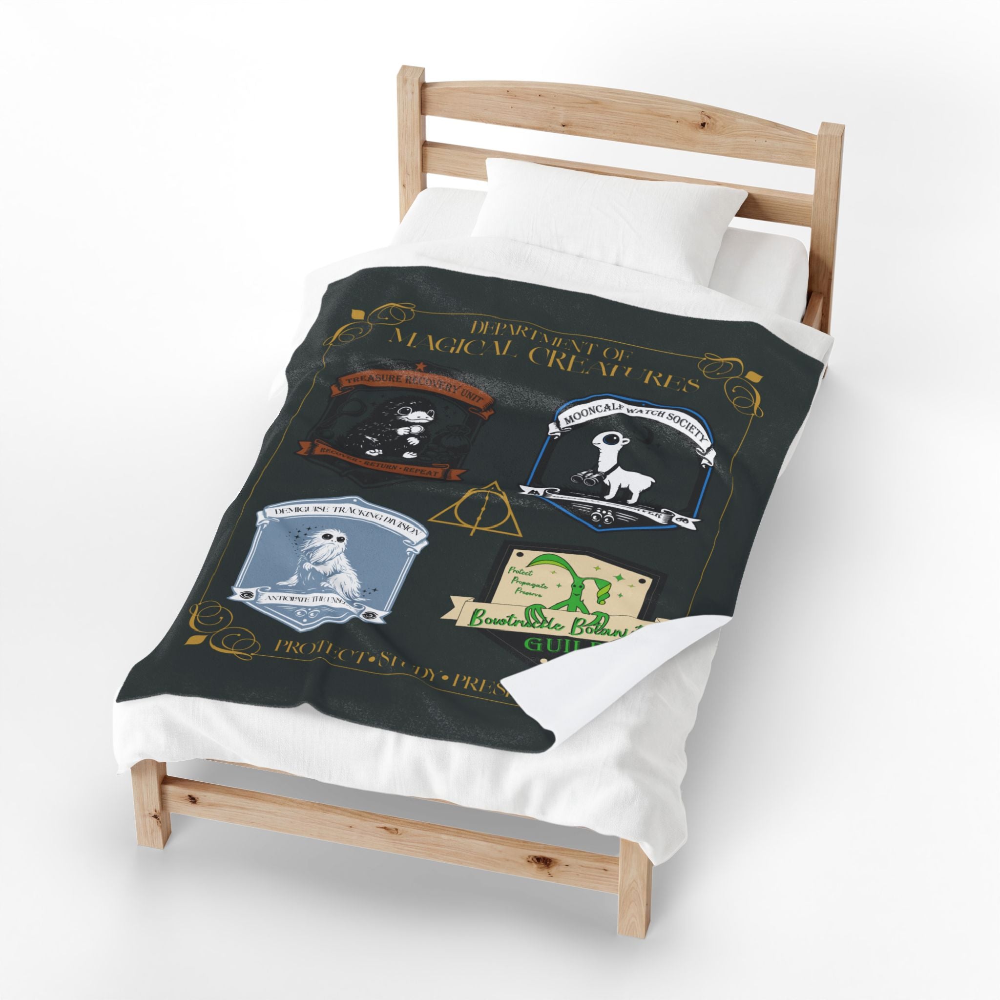Department of Magical Creatures Blanket- Wizarding World Inspired Throw Blanket (50x60)