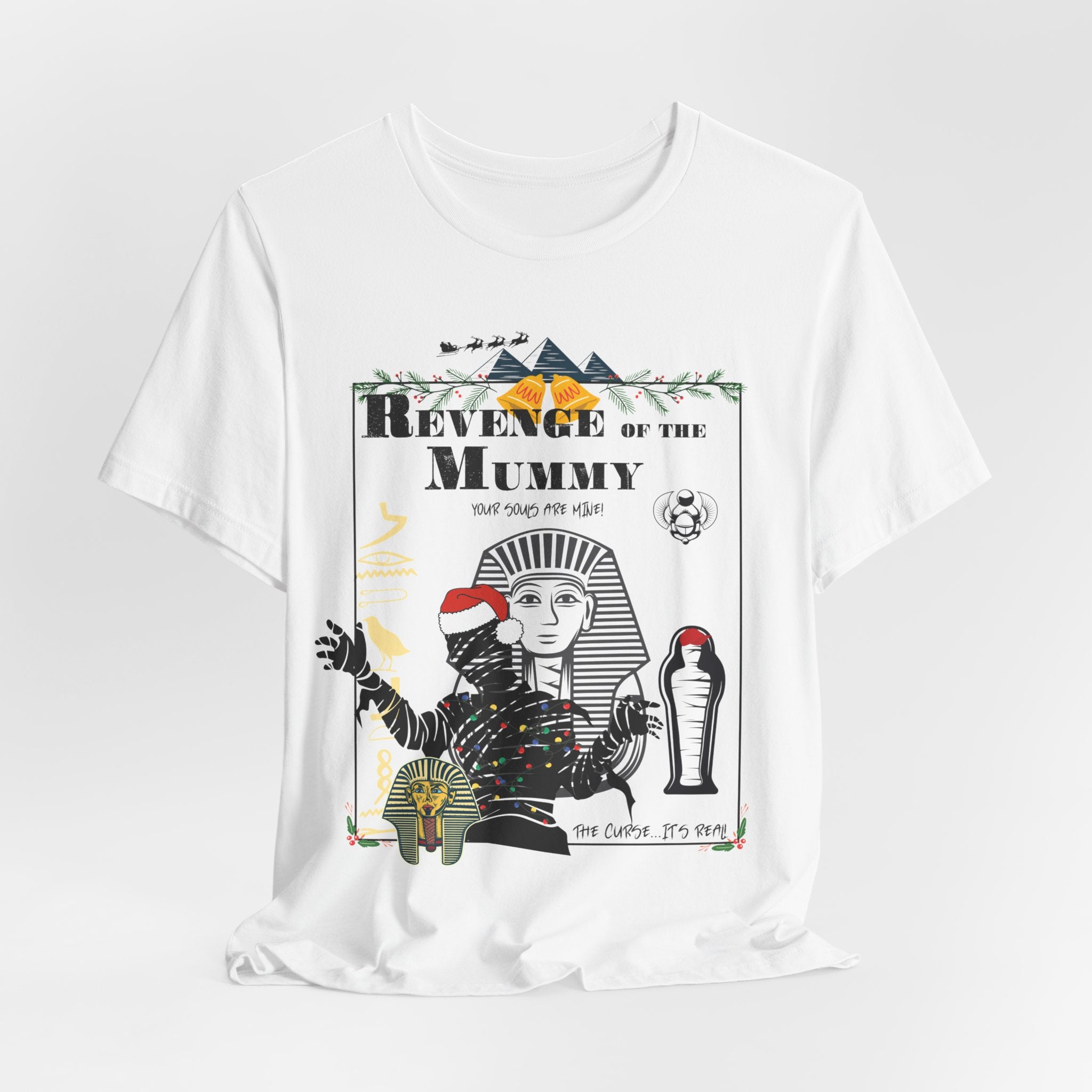 Revenge of the Mummy Christmas Shirt- Double Sided Universal Ride Holiday Tee