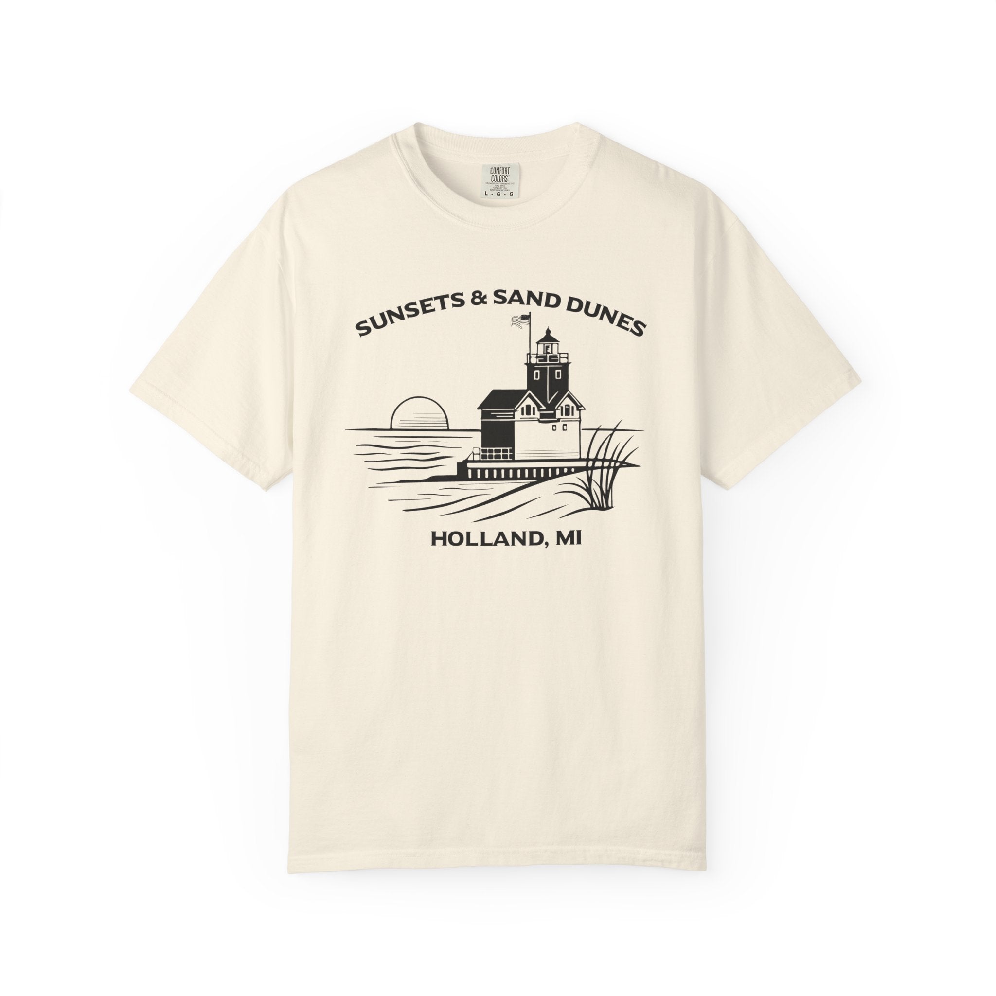 Sunsets & Sand Dunes Shirt | Holland Michigan Big Red Lighthouse Tee