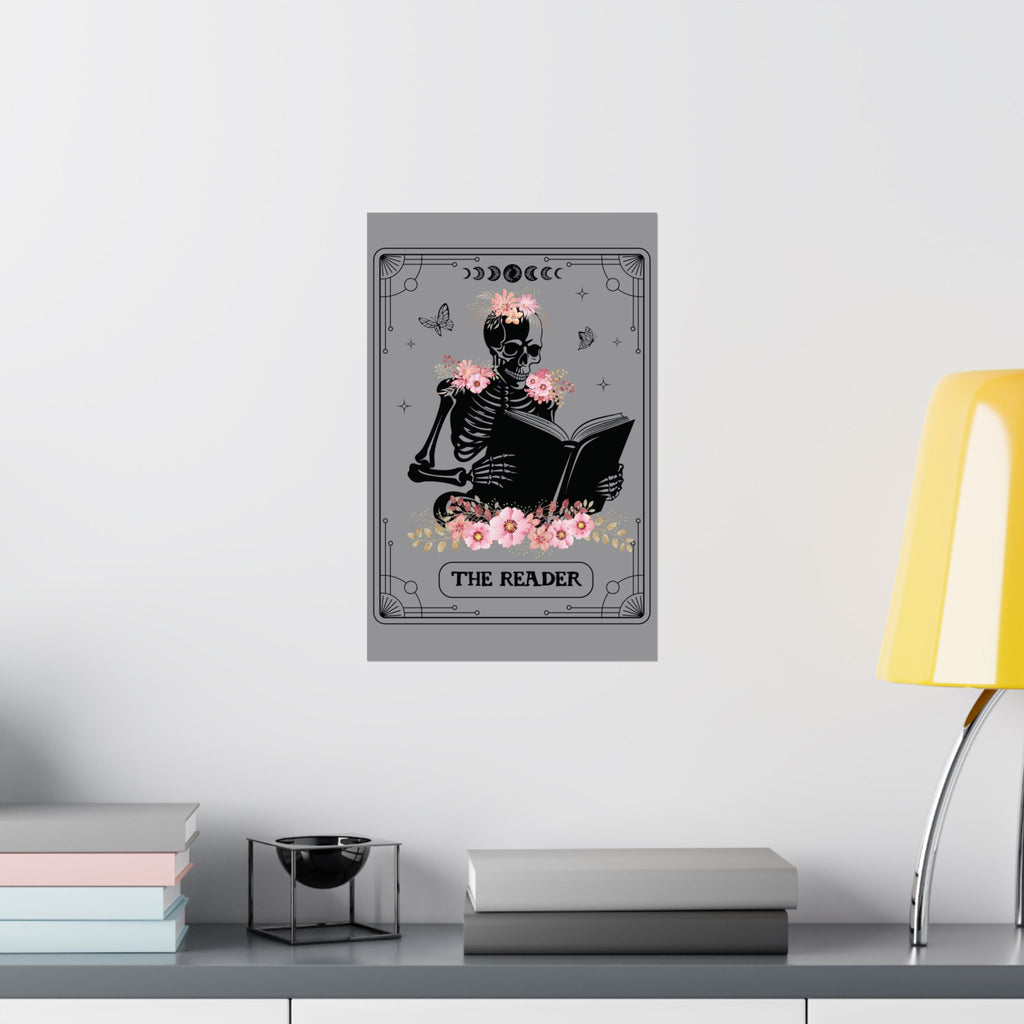 The Reader Poster – Gothic Book Lover Wall Art | Dark Academia Print