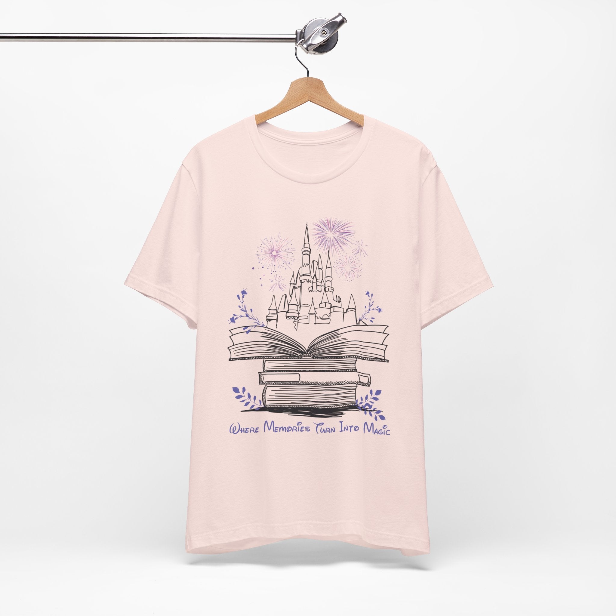 Where Memories Turn Into Magic Tee- Magical Vacation Castle Fireworks Shirt