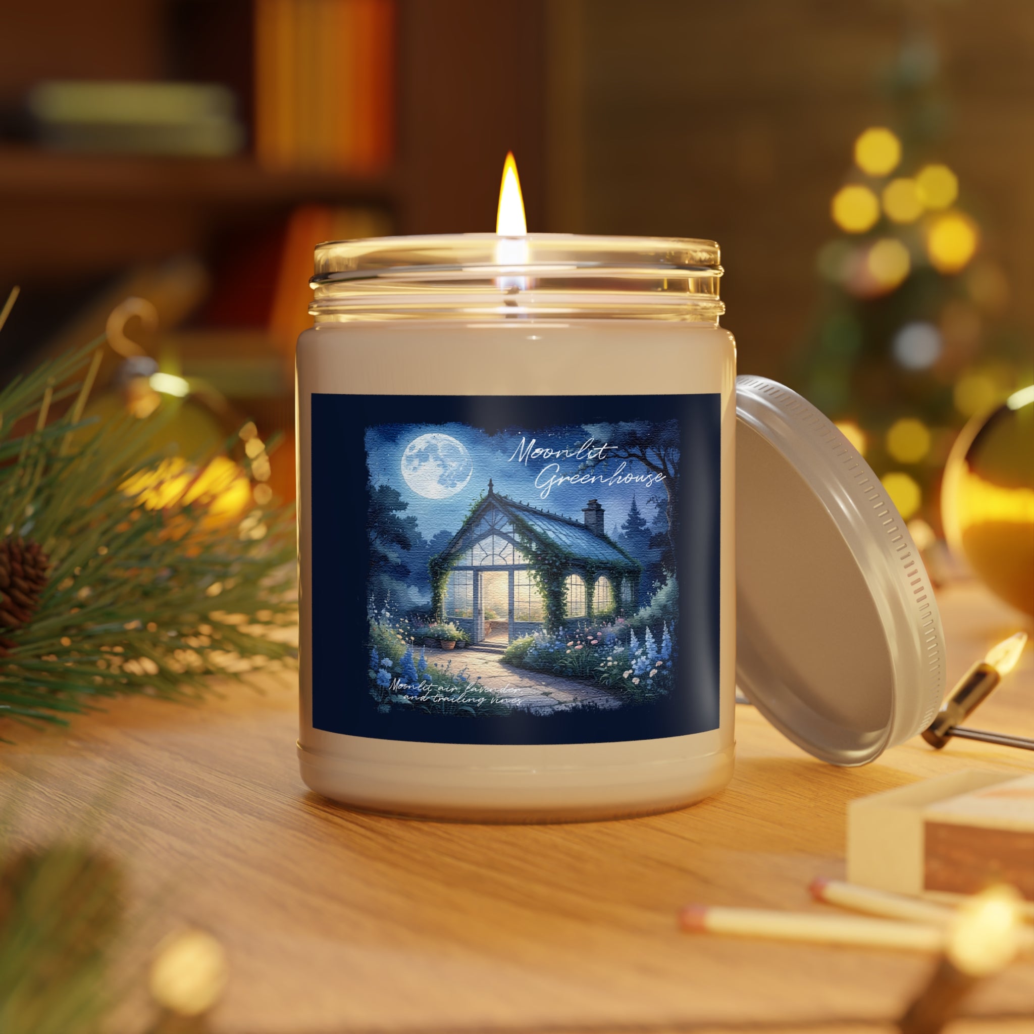 Moonlit Greenhouse Soy Candle- Dreamy Garden Night Scent