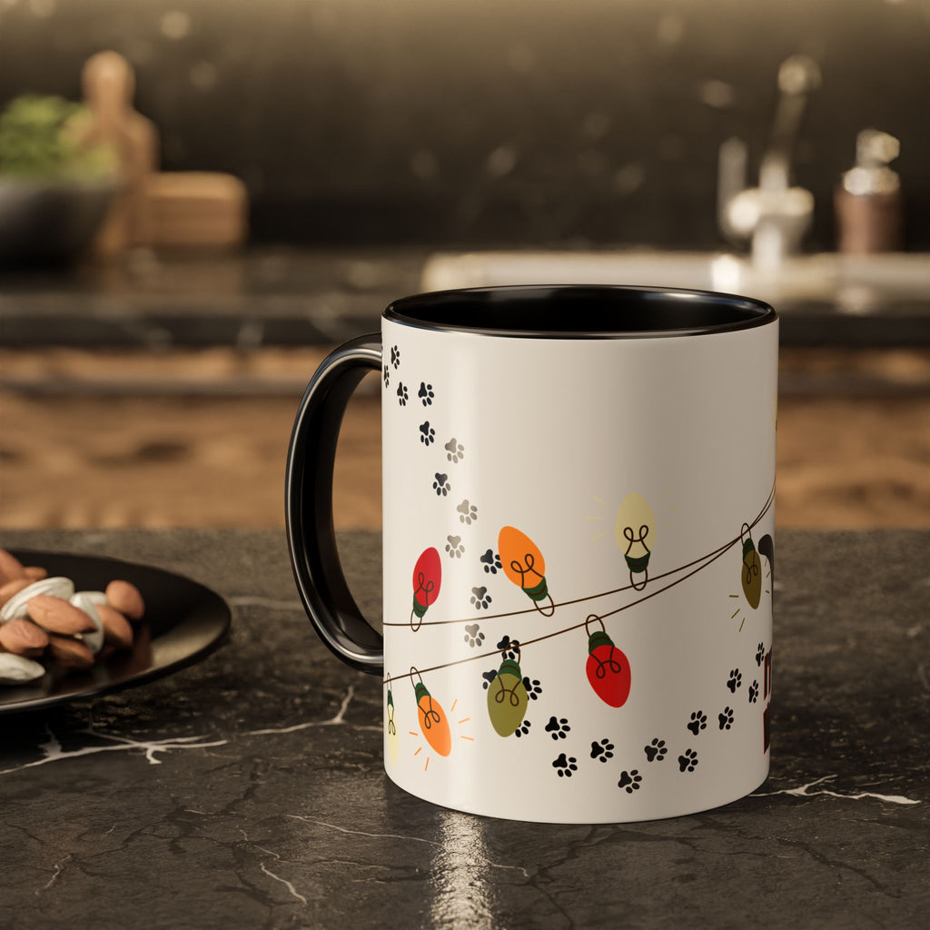 It Was Like This When I Got Here Cat Christmas Mug- 11oz Funny Black Cat Coffee Mug