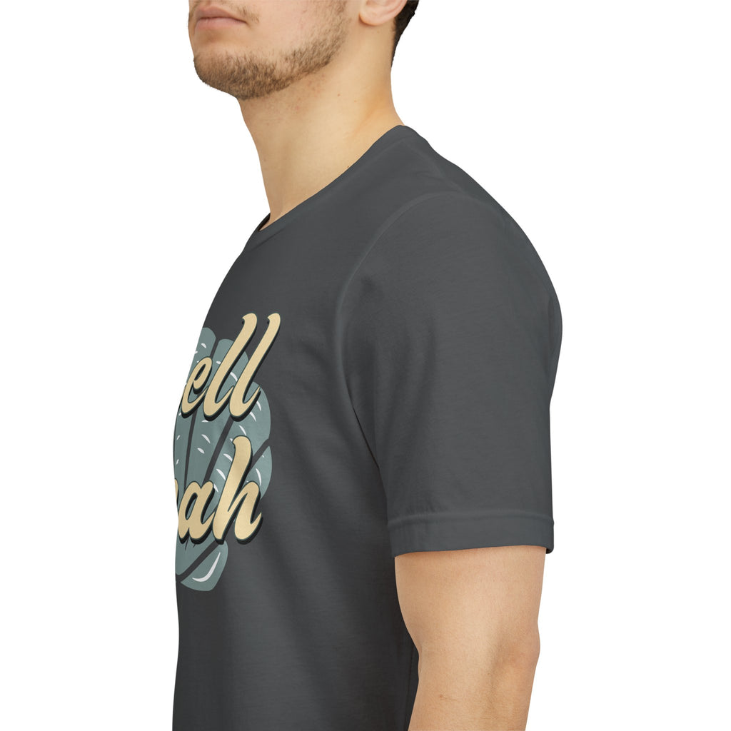 Shell Yeah Tee- Retro Seashell Beach Shirt