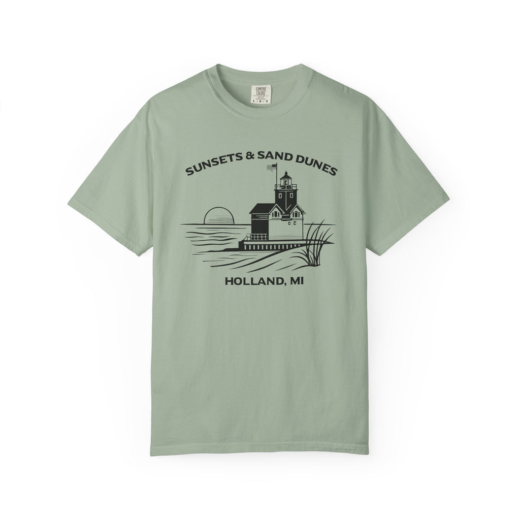 Sunsets & Sand Dunes Shirt | Holland Michigan Big Red Lighthouse Tee