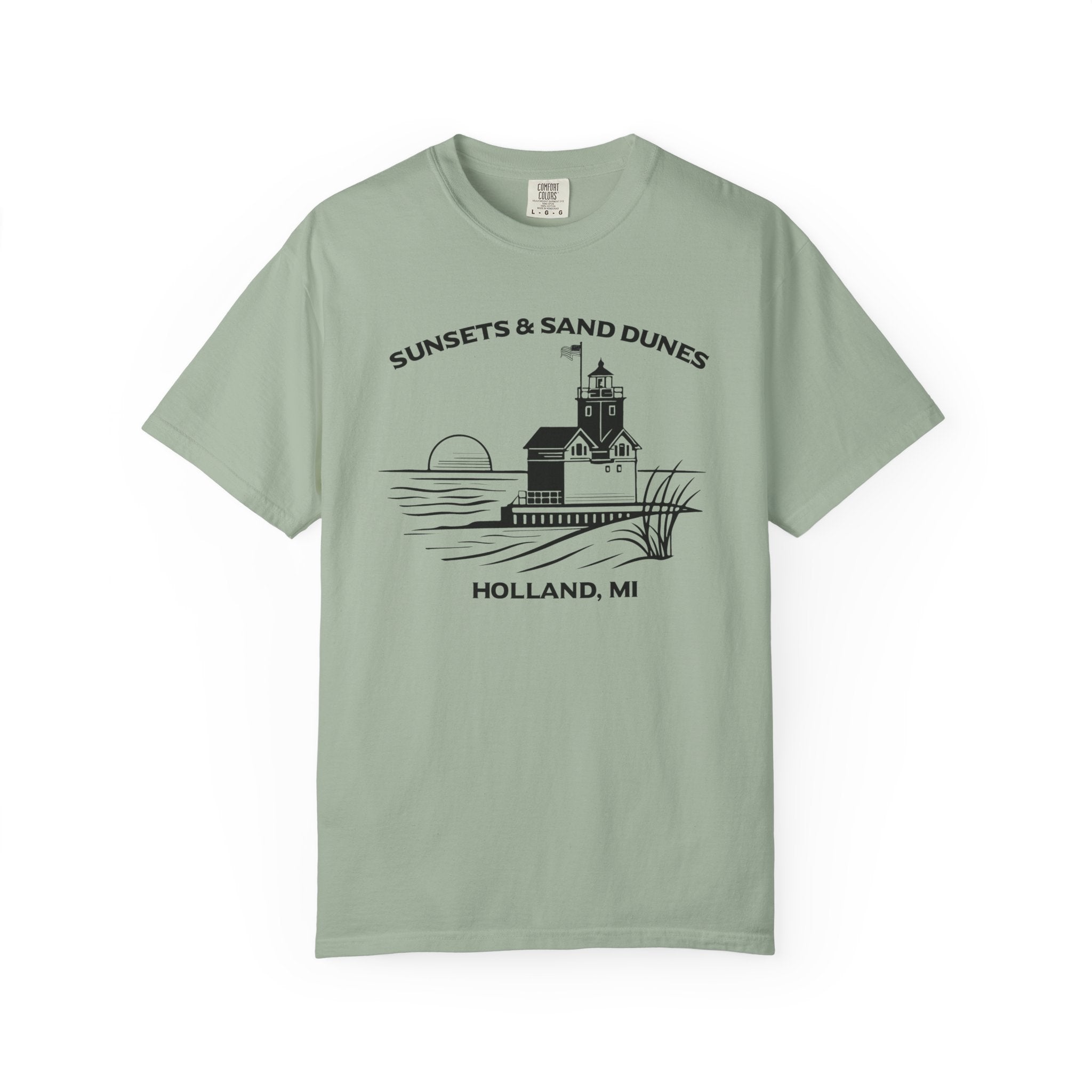 Sunsets & Sand Dunes Shirt | Holland Michigan Big Red Lighthouse Tee