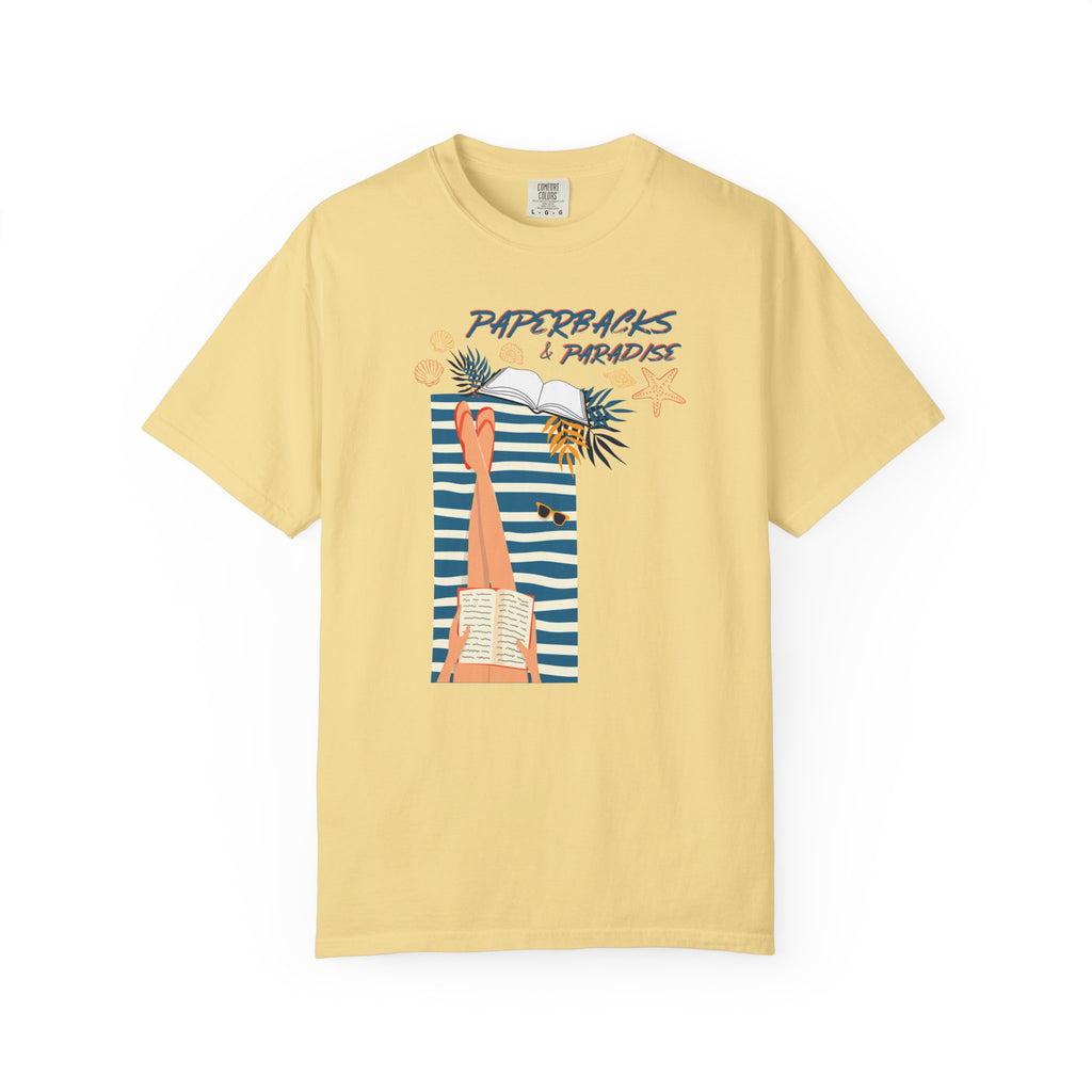Paperbacks and Paradise Shirt- Beach Reading & Book Lover Vacation Shirt