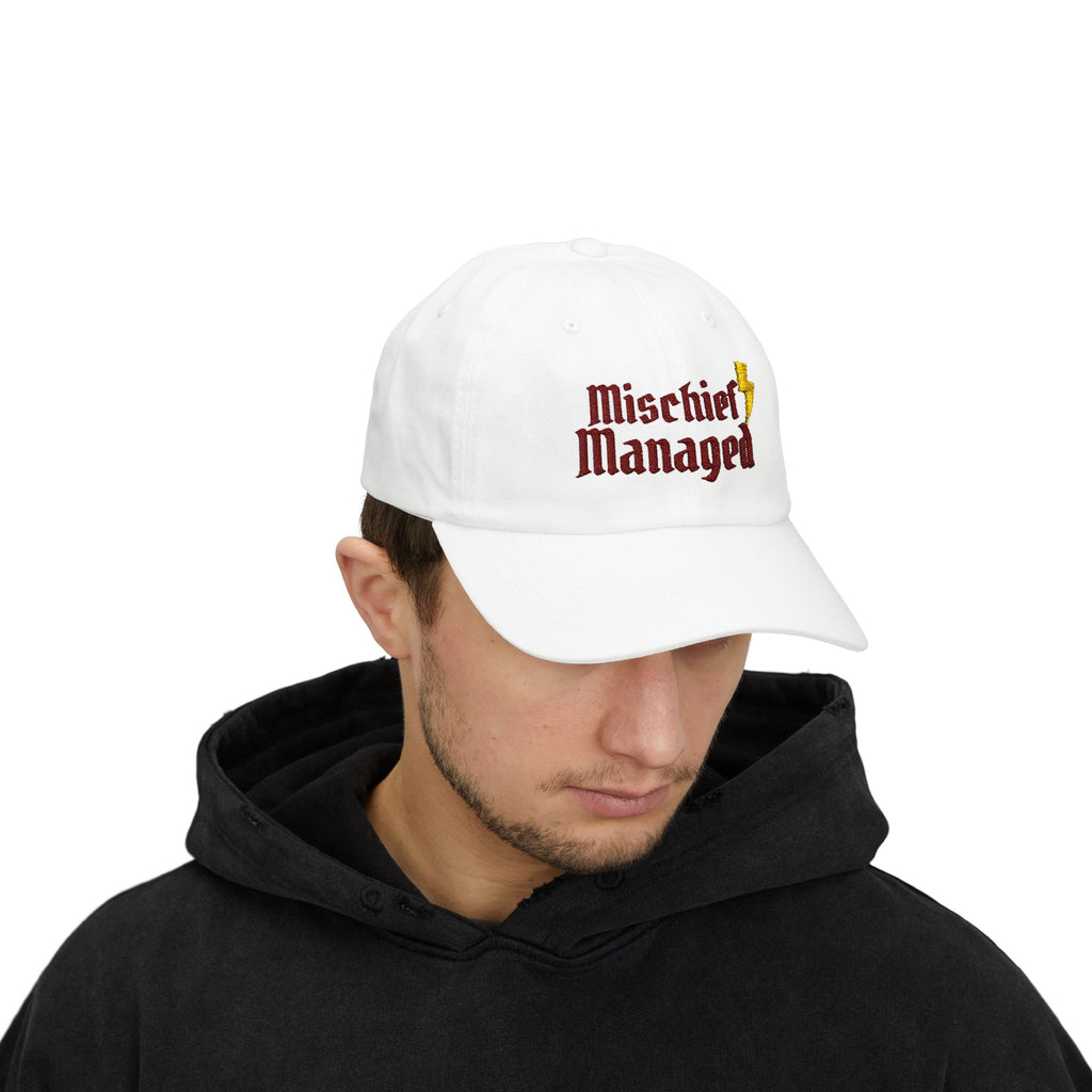 Mischief Managed Hat- Embroidered Wizard Inspired Dad Cap