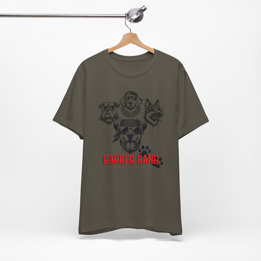 Barker Gang Tee- Funny Biker Dog Shirt