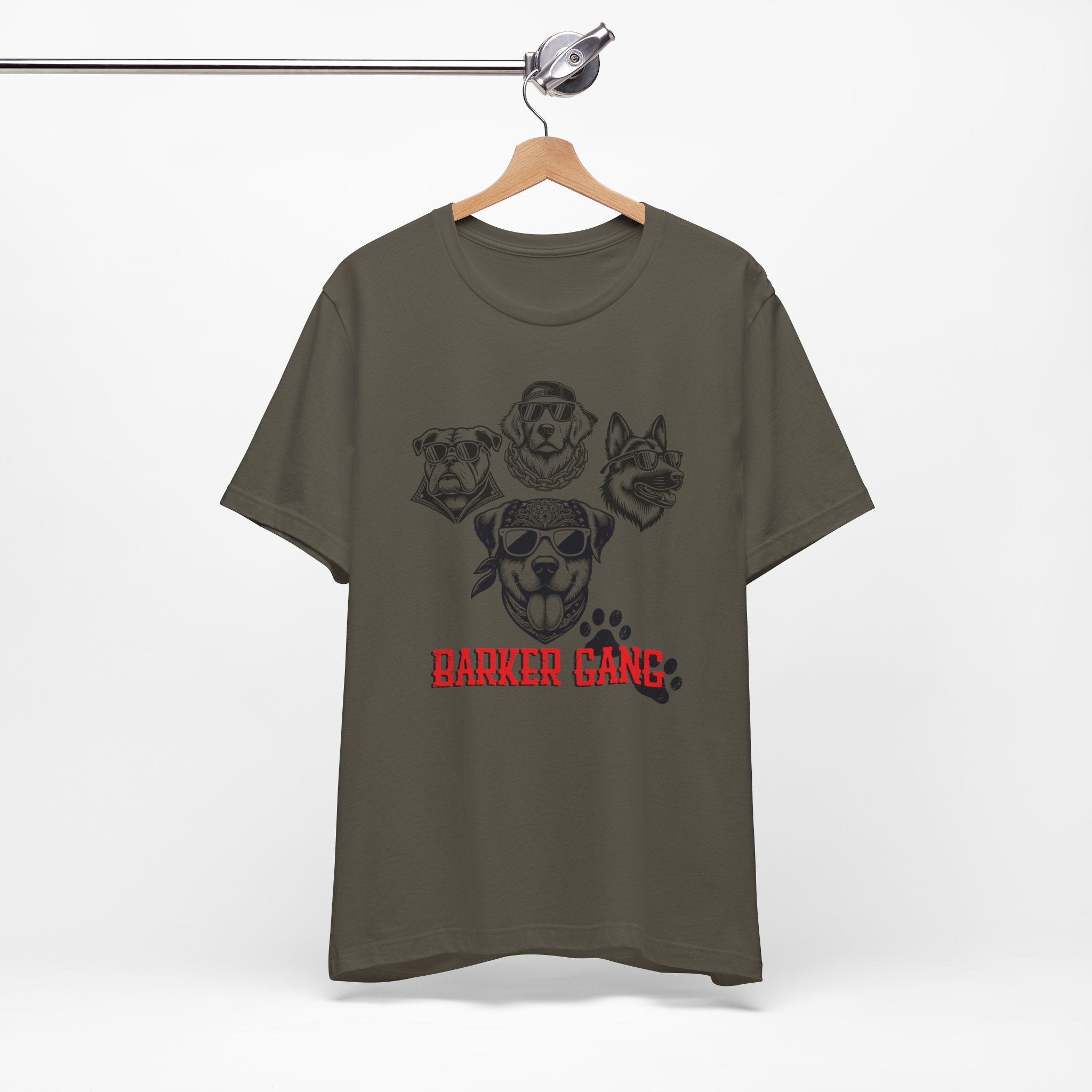 Barker Gang Tee- Funny Biker Dog Shirt