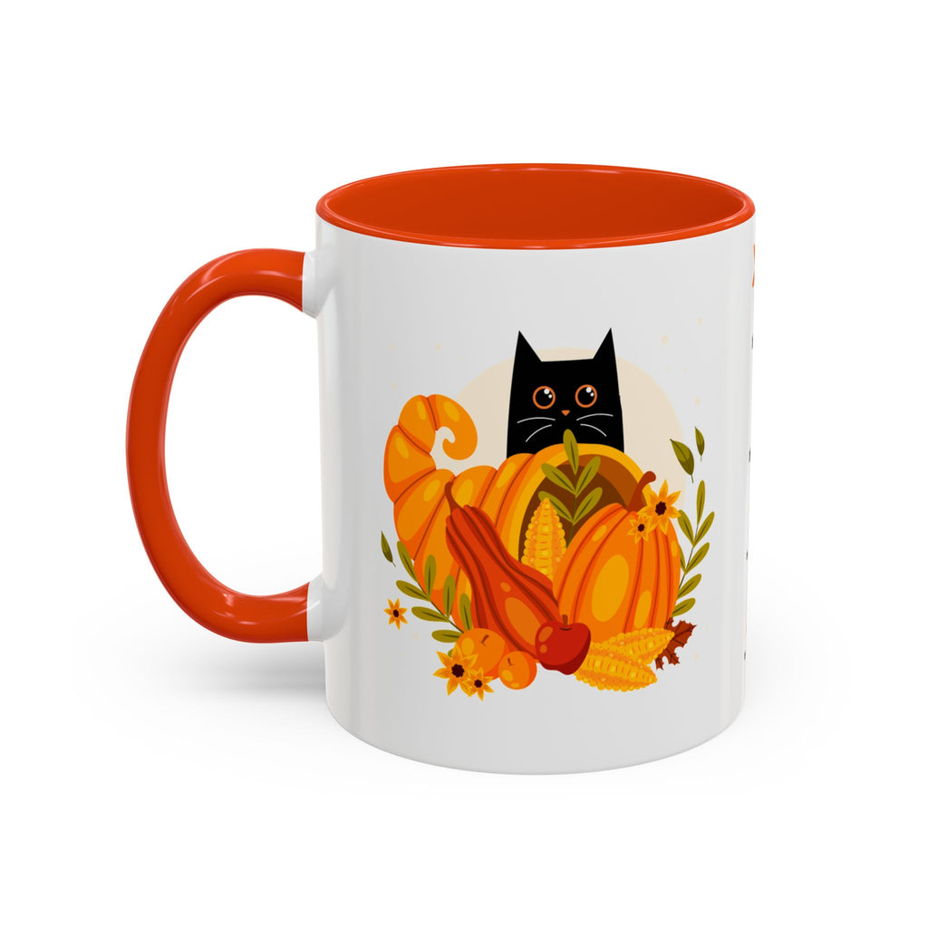Emotionally Unstable Seasonally Festive 11oz Mug- Cute Black Cat Fall Coffee Mug