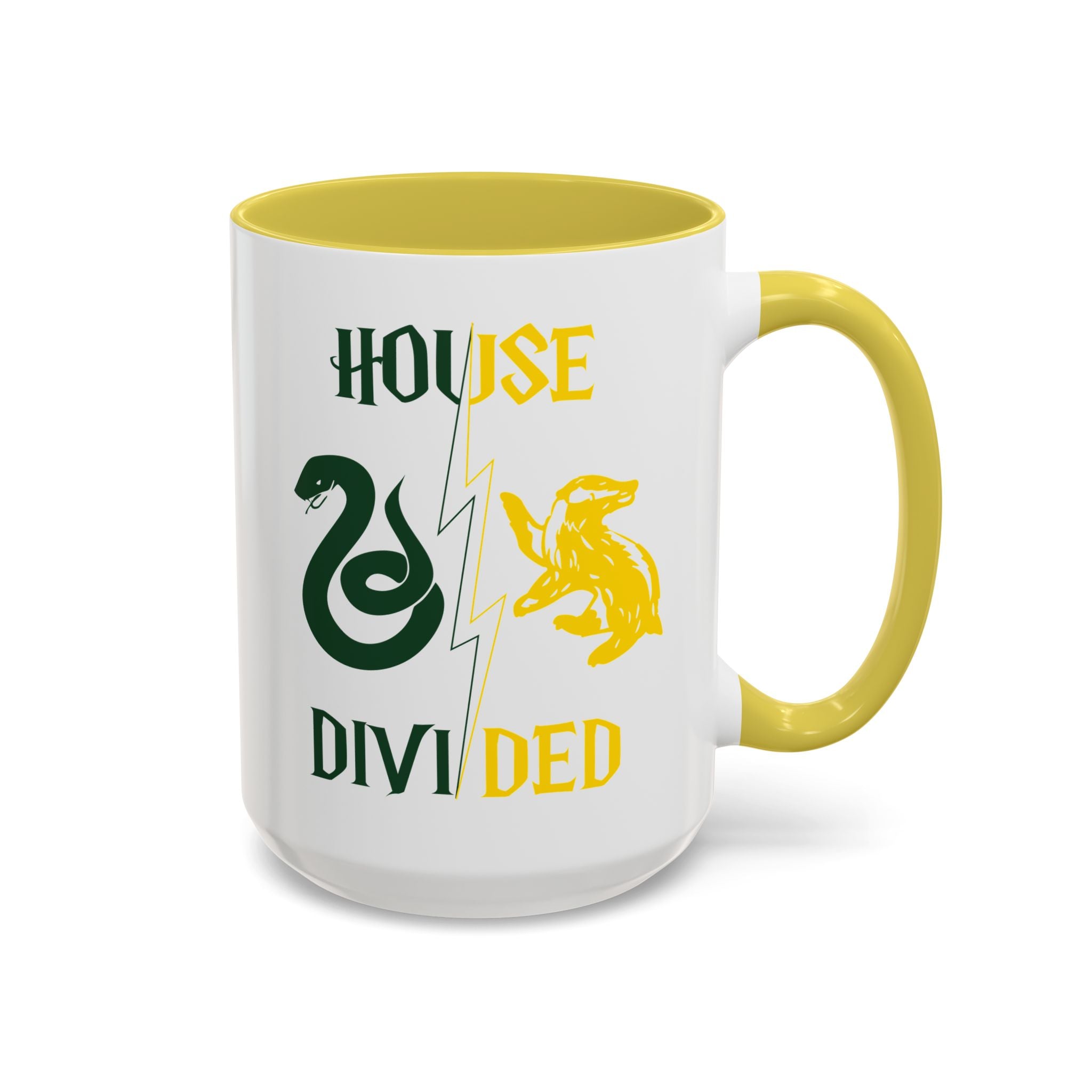 House Divided Rivalry Mug- Serpent + Badger Wizardcore Couple Mug (15oz)