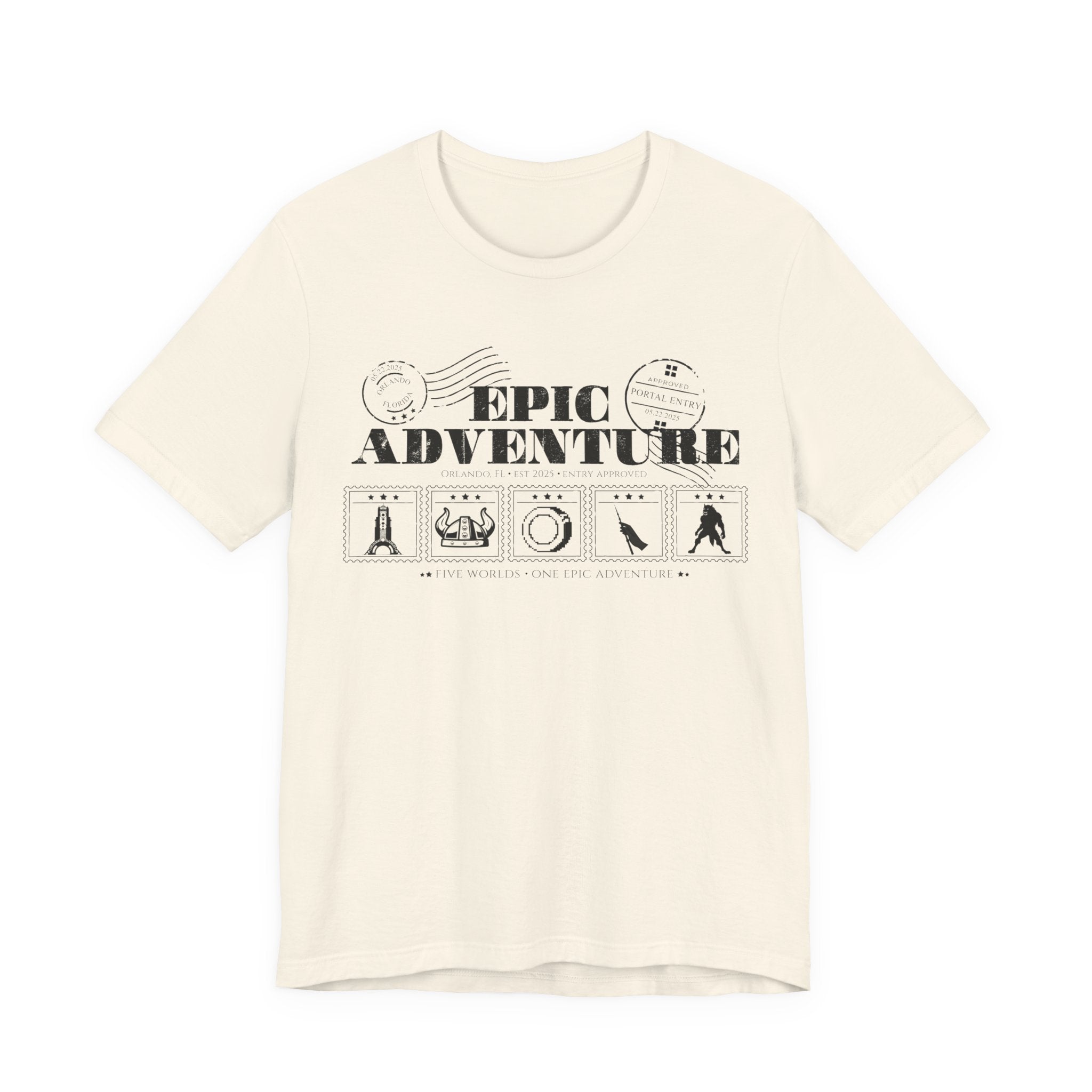 Epic Universe Portal Stamps Shirt- Orlando Park Day Tee
