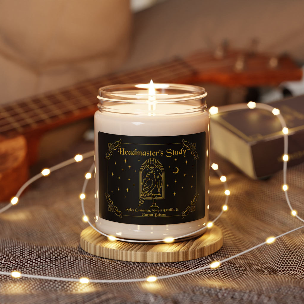 Headmaster's Study- Cinnamon Vanilla Balsam Soy Candle, Magical Library Scent