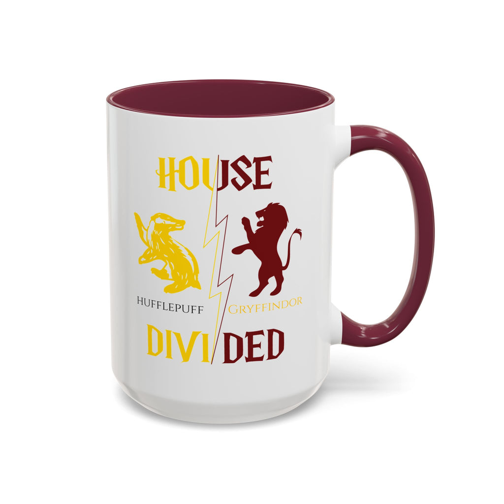 Hufflepuff Gryffindor Mug | House Divided Cup | Wizarding Couple Gift