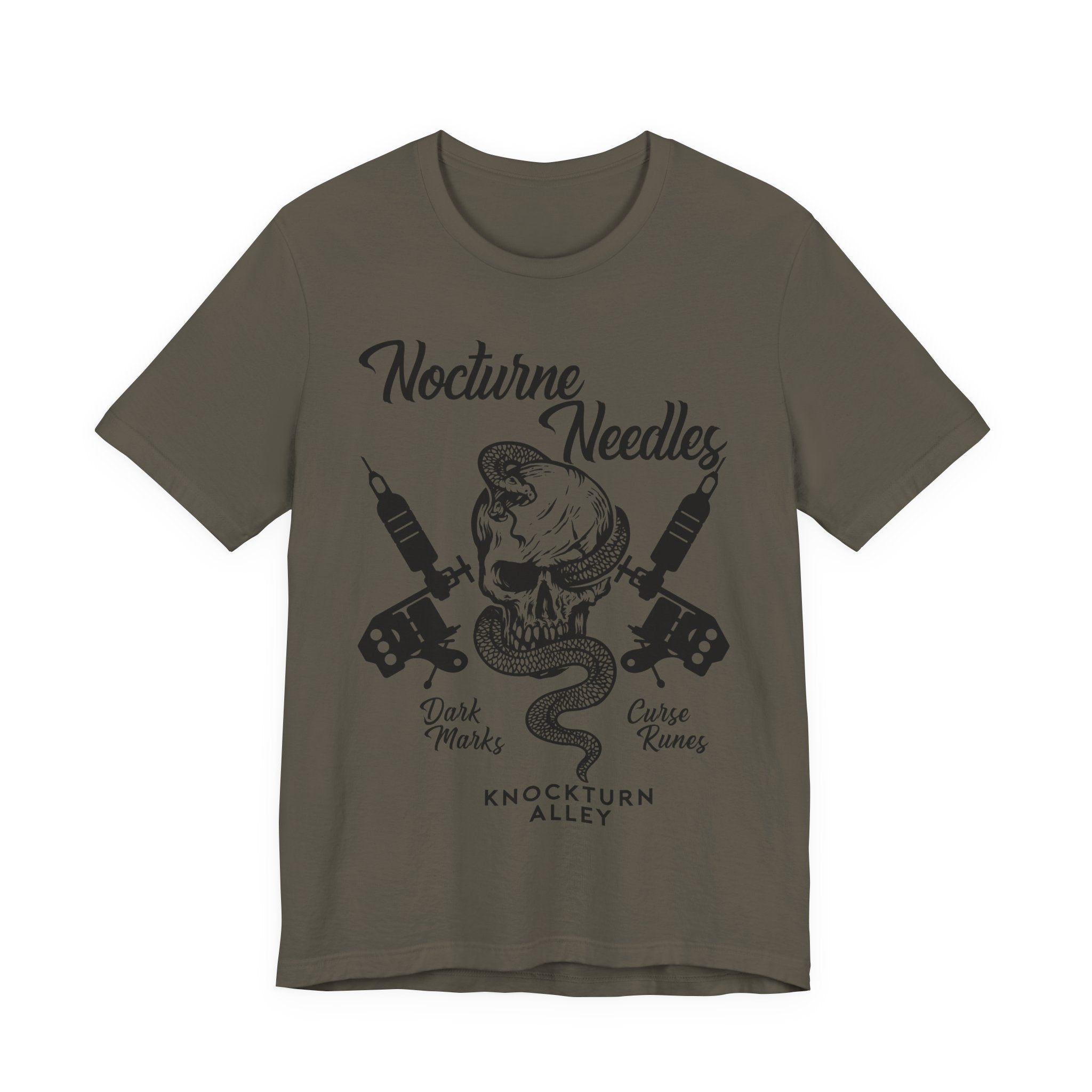 Nocturne Needles Shirt- Dark Wizard Tattoo Shop Tee