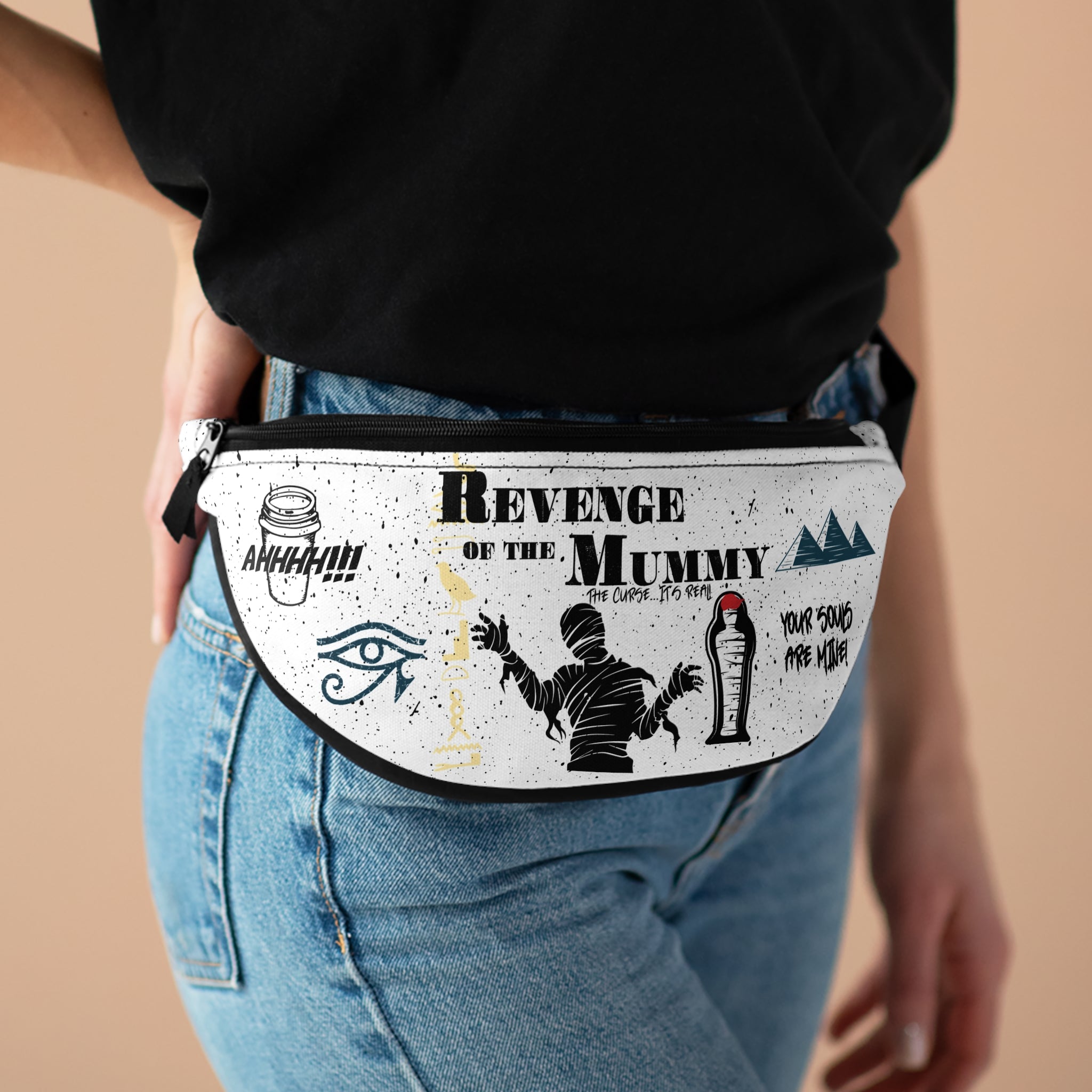 Revenge of the Mummy Inspired Fanny Pack- Theme Park Ride Bag, Locker Friendly Waist Pack