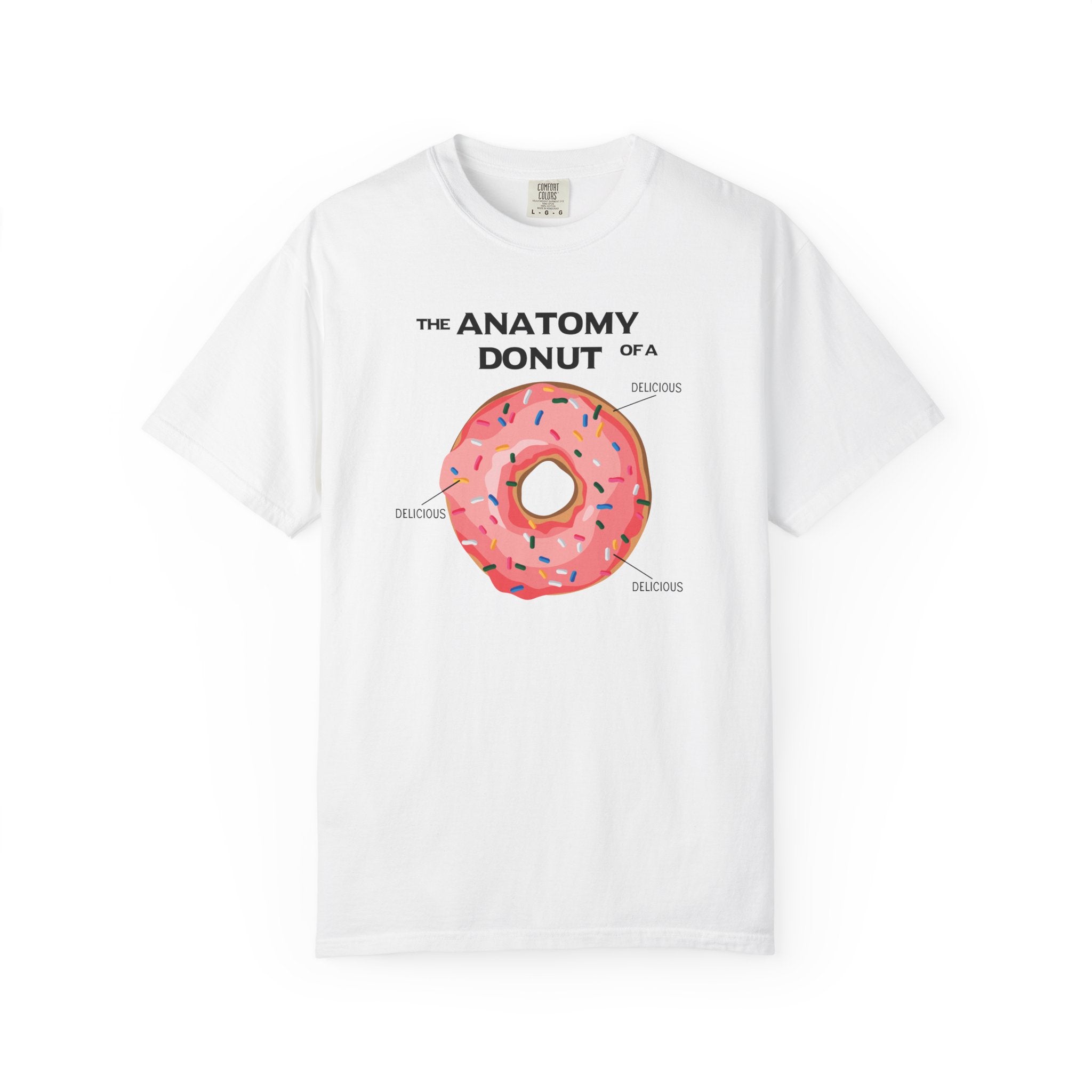 Anatomy of a Donut Shirt – Funny Foodie Comfort Colors Tee