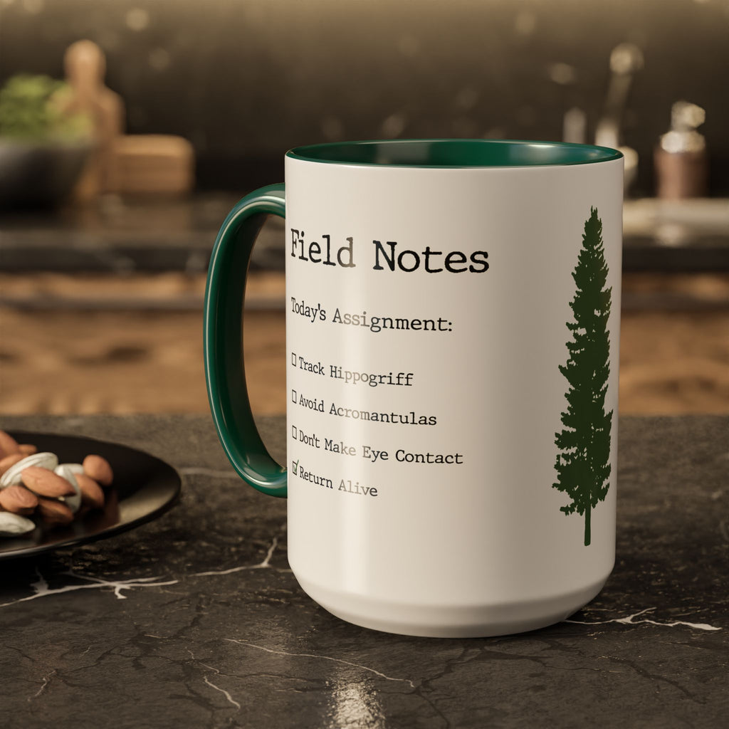 Forbidden Forest Ranger 15oz Mug- Magical Creature Field Notes Coffee Mug