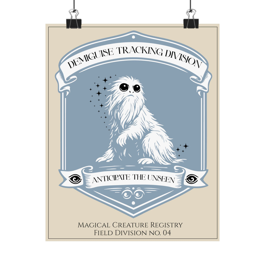 Demiguise Tracking Division Registry Print- 8x10 Fantasy Creature Wall Art
