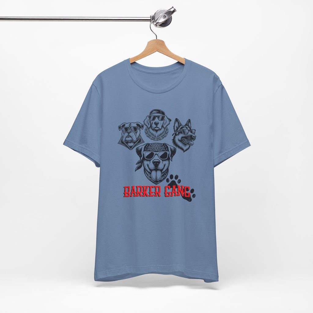 Barker Gang Tee- Funny Biker Dog Shirt