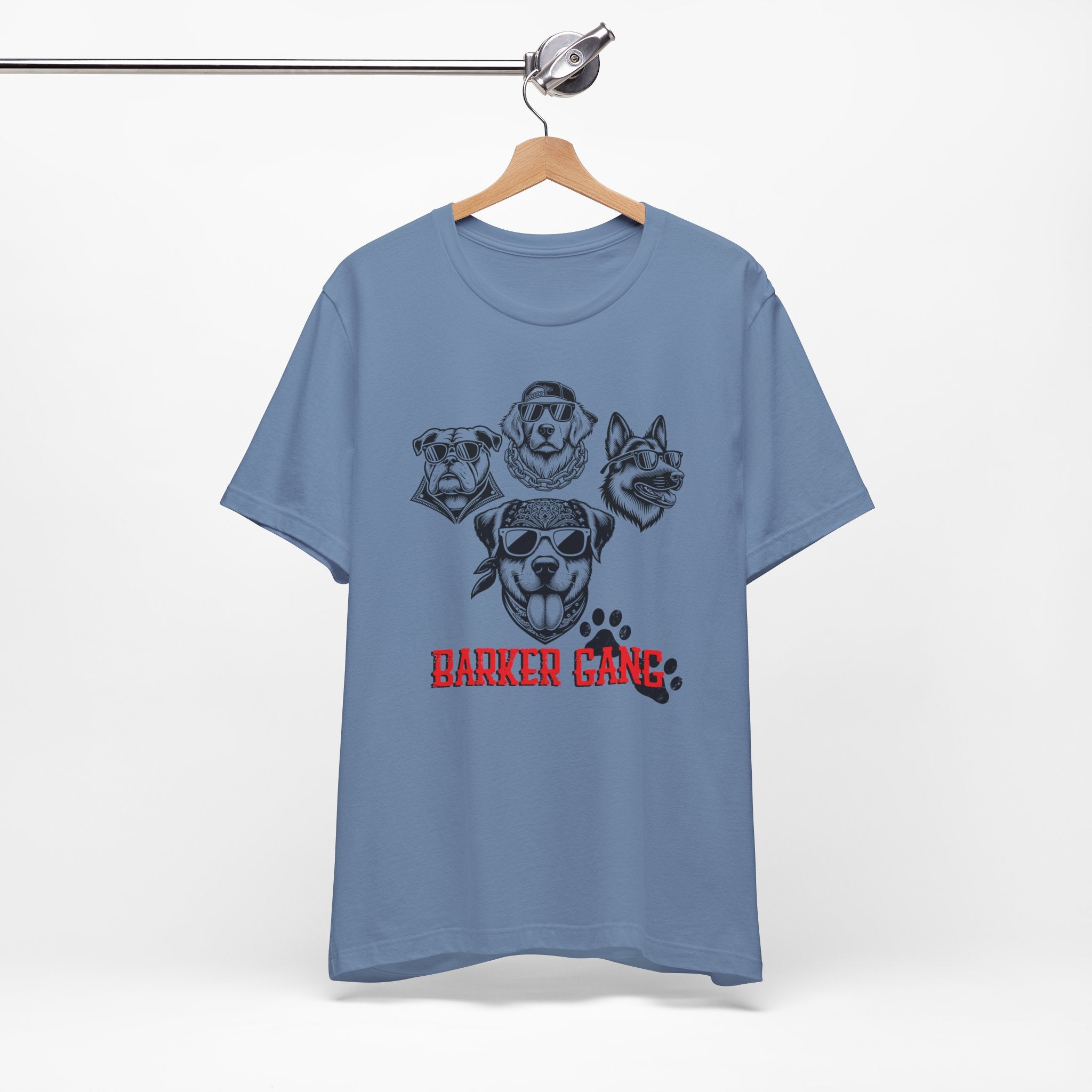 Barker Gang Tee- Funny Biker Dog Shirt