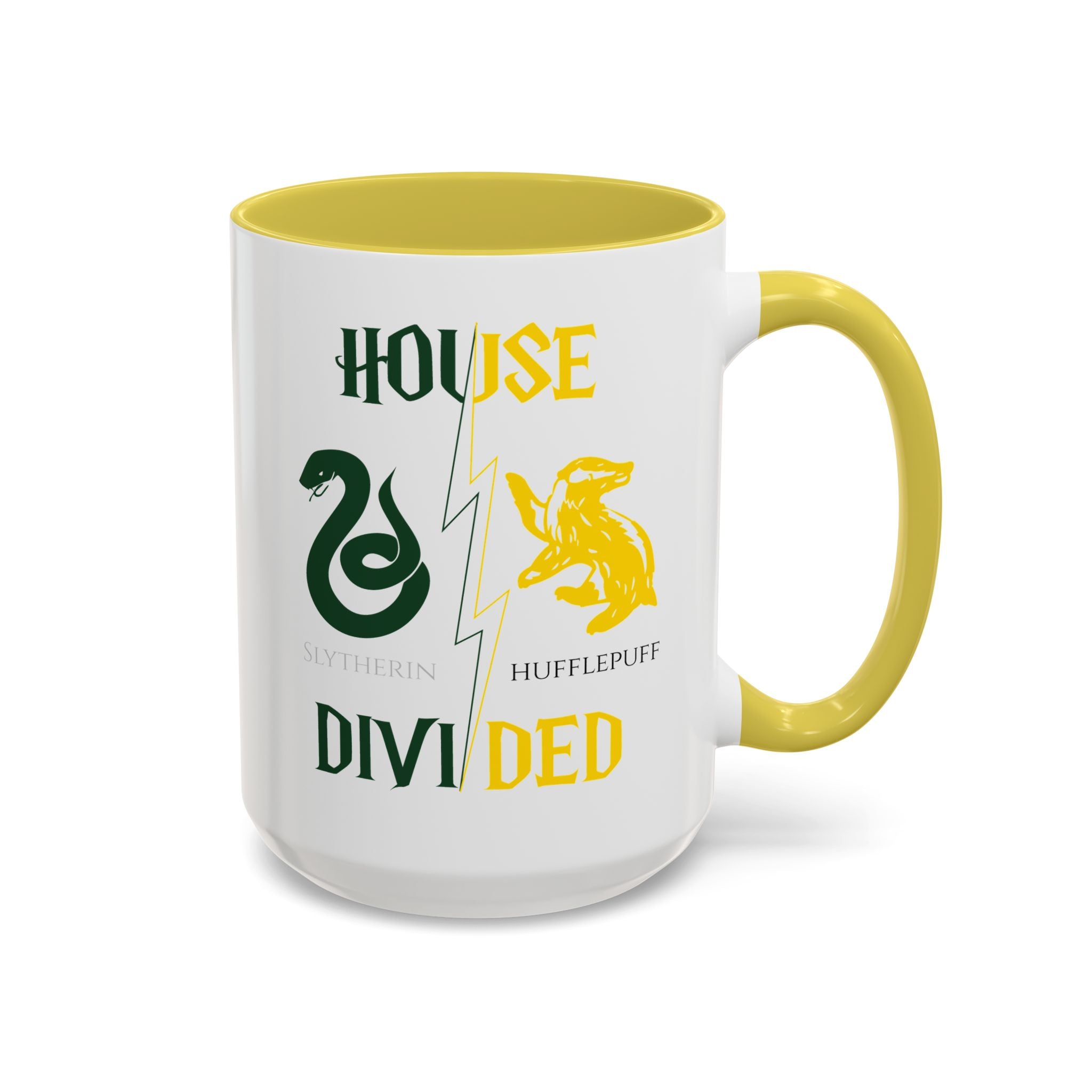 Slytherin Hufflepuff Mug | House Divided Cup | Wizarding Couple Gift