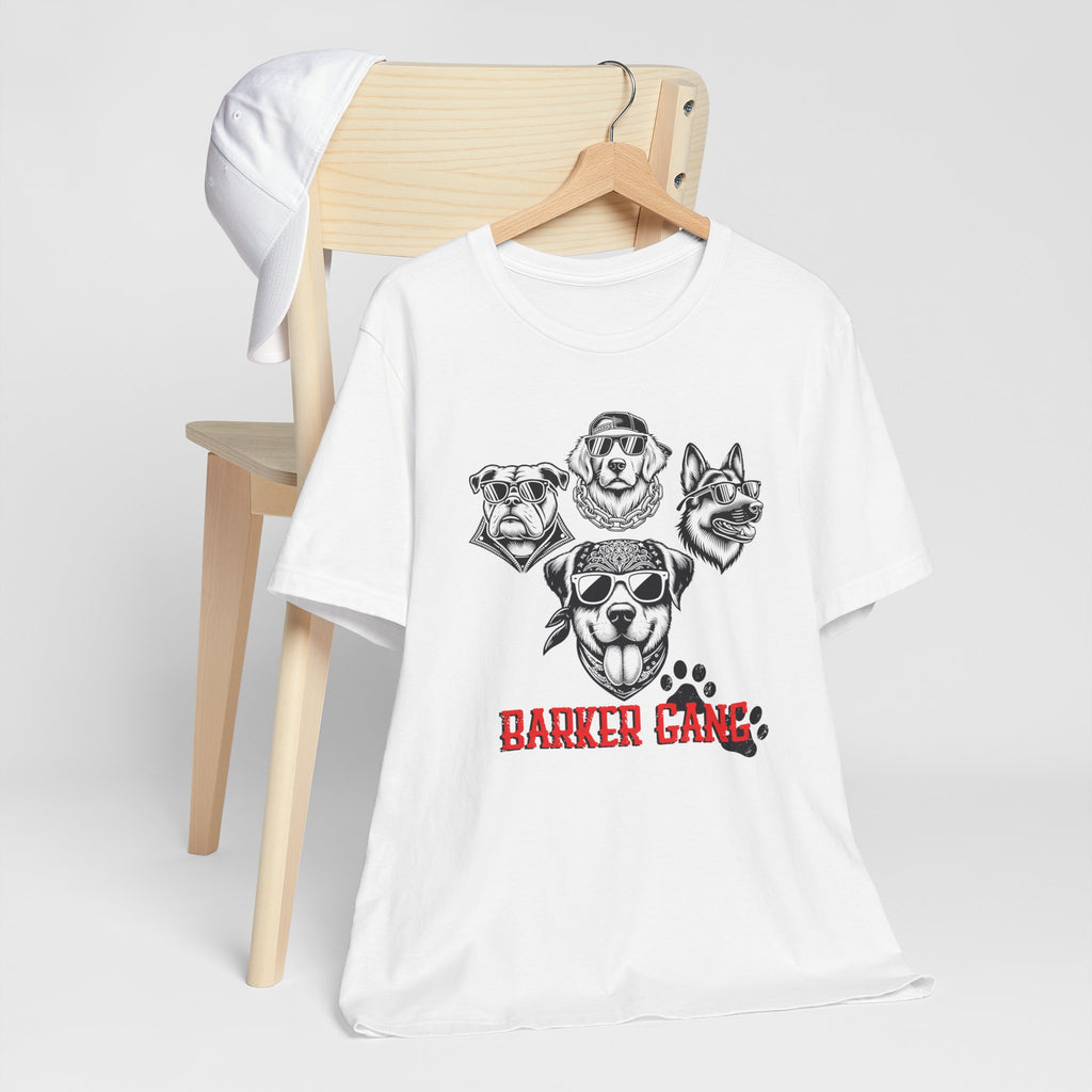 Barker Gang Tee- Funny Biker Dog Shirt